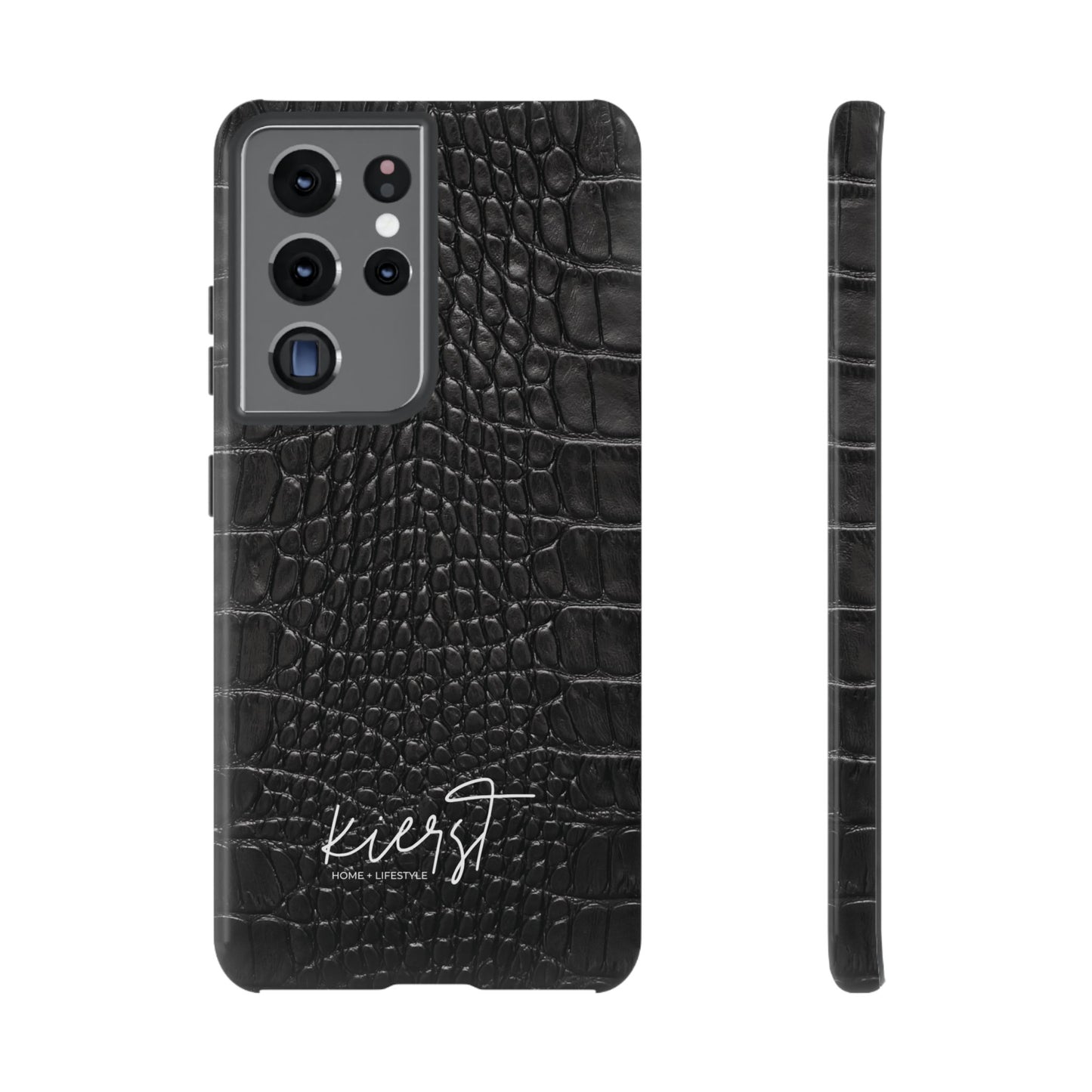 Black Alligator Print Samsung Galaxy Case | Refined Impact, Bold Simplicity