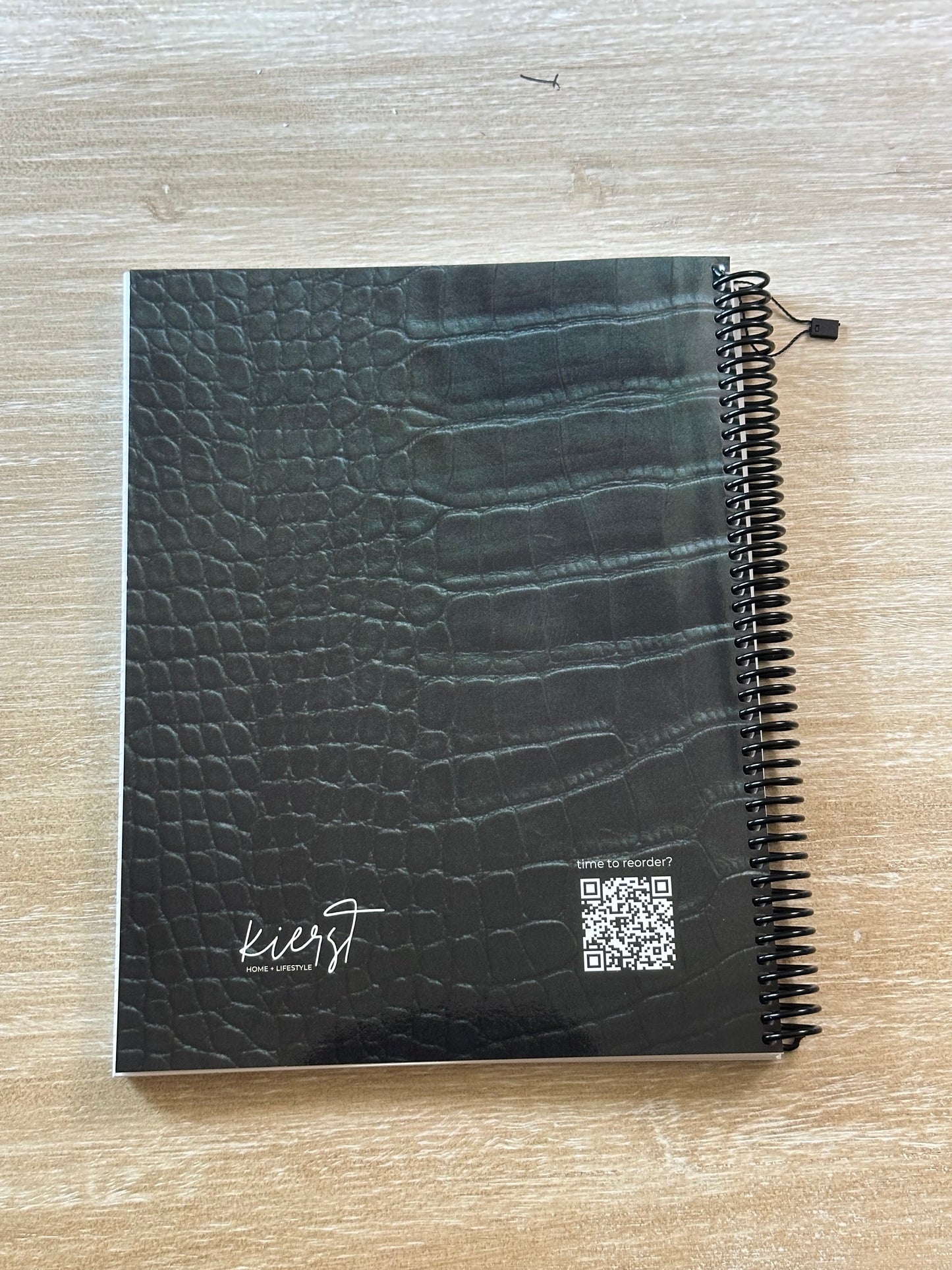 Emerald Crocodile Print Notebook