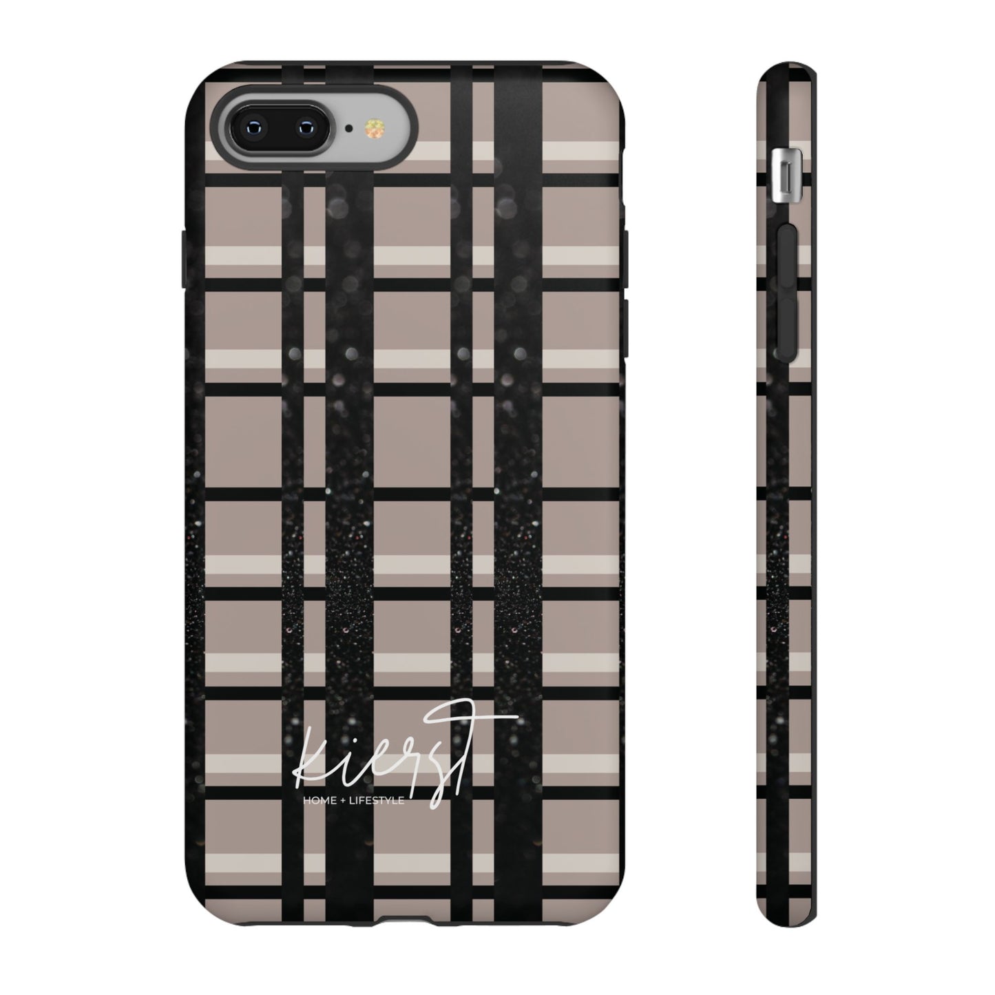 Elevated Neutrals Plaid iPhone Case | Classic Pattern, Modern Contrast