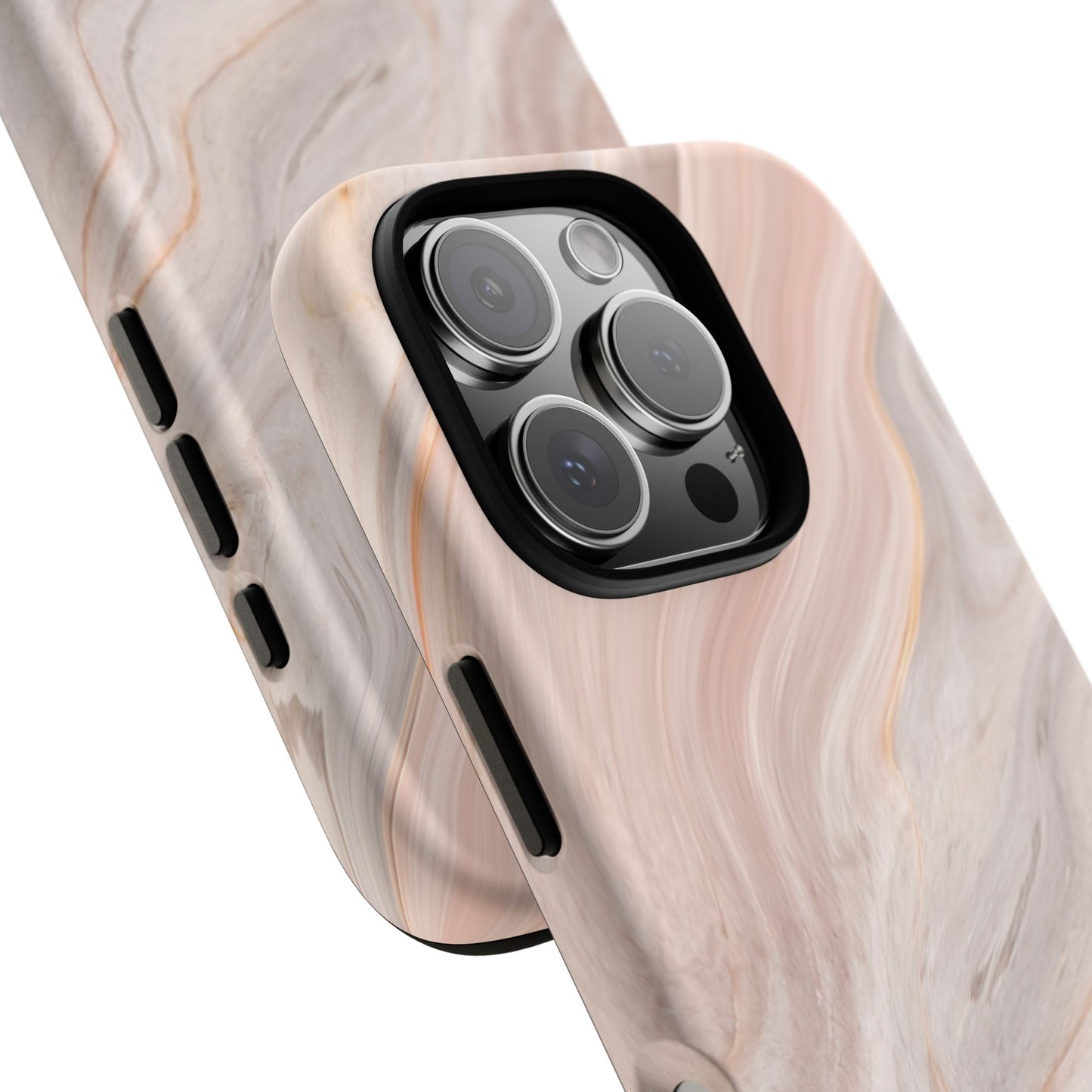Blush Swirl Marble iPhone Case | Soft Curves, Strong Protection