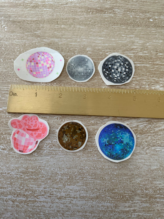 Colorful Medium Disco Ball Temporary Tattoo
