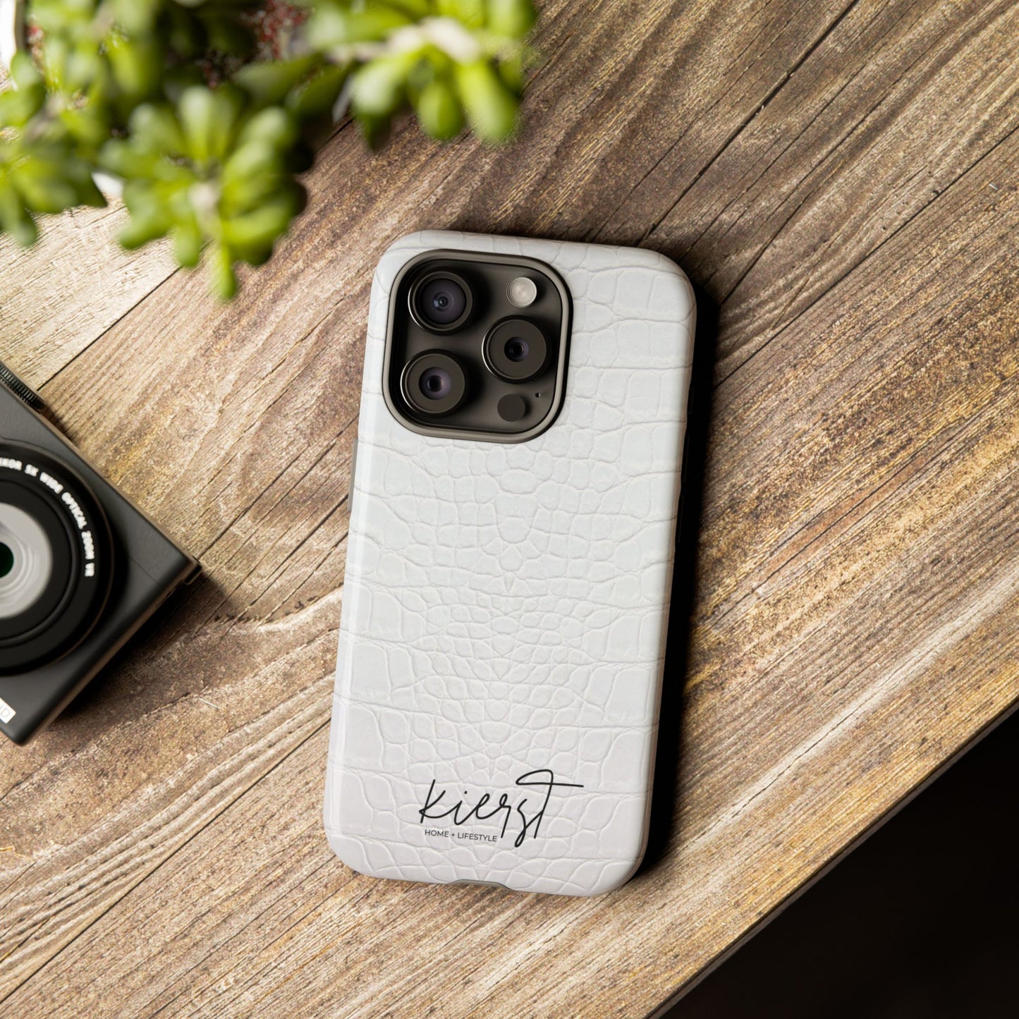 White Alligator iPhone Case | Minimal, Crisp, and Effortlessly Elevated
