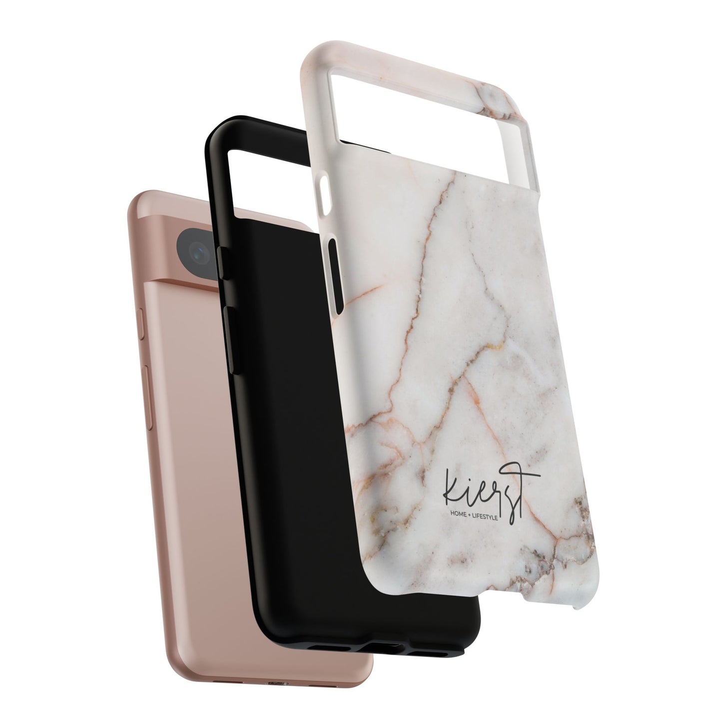Warm White Marble Google Pixel Phone Case