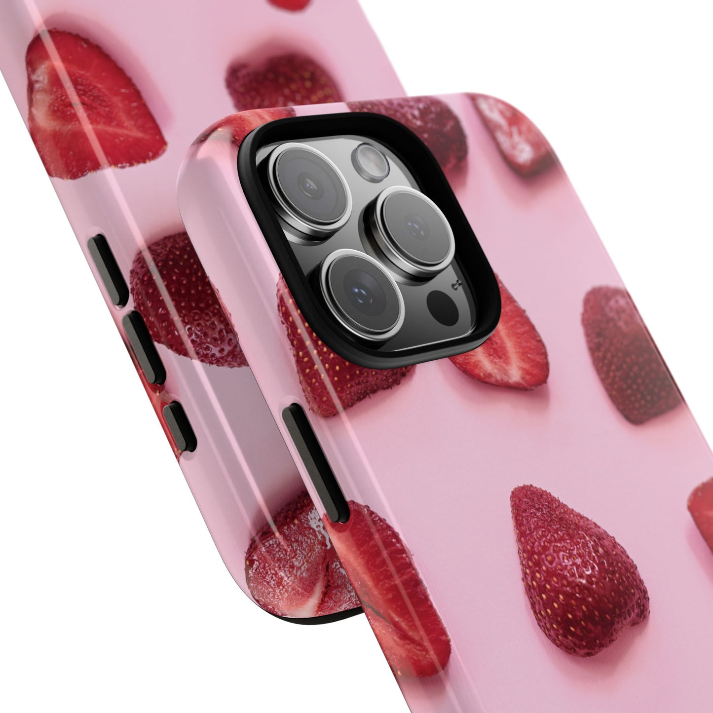 Strawberries iPhone Case | A Sweet Statement Rooted in Soft Luxury