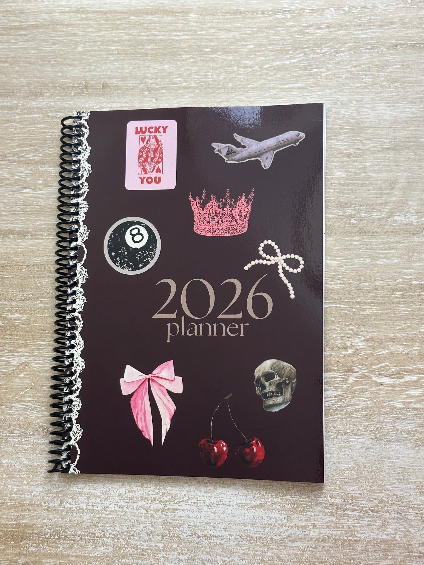 2026 Lifestyle Planner - Signature Velvet Noir Iconic Collage