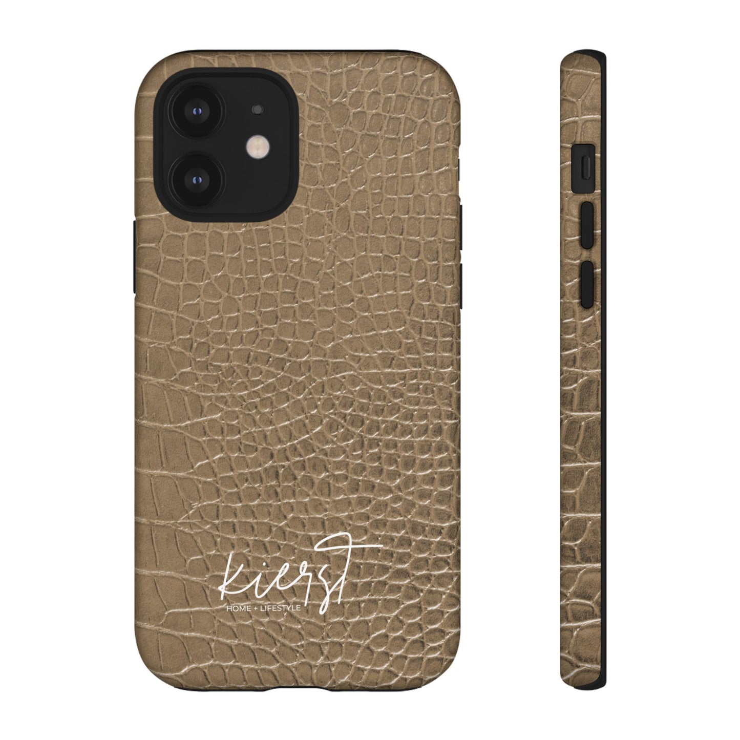Tan Alligator Print iPhone Case | Elevated texture meets everyday ease