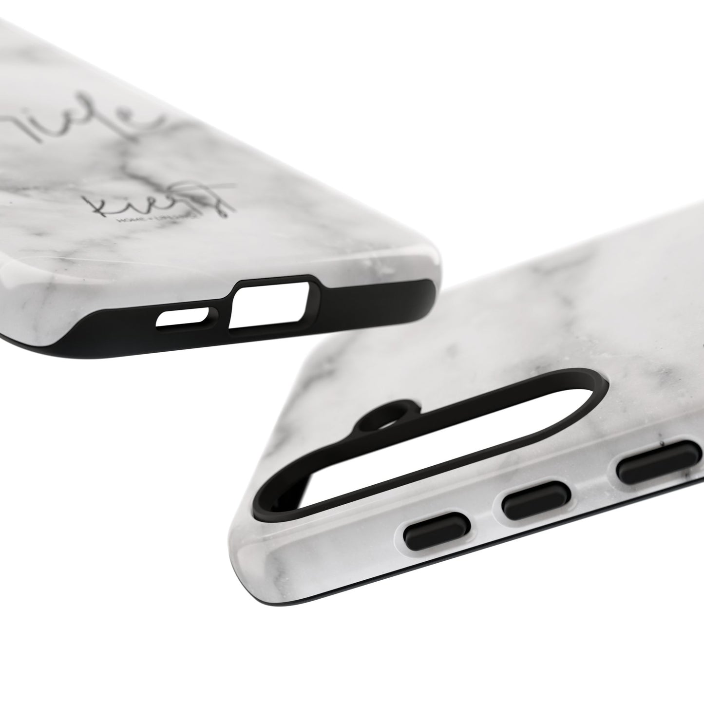 Bride Lived-In White and Grey Marble Samsung Galaxy Phone Case