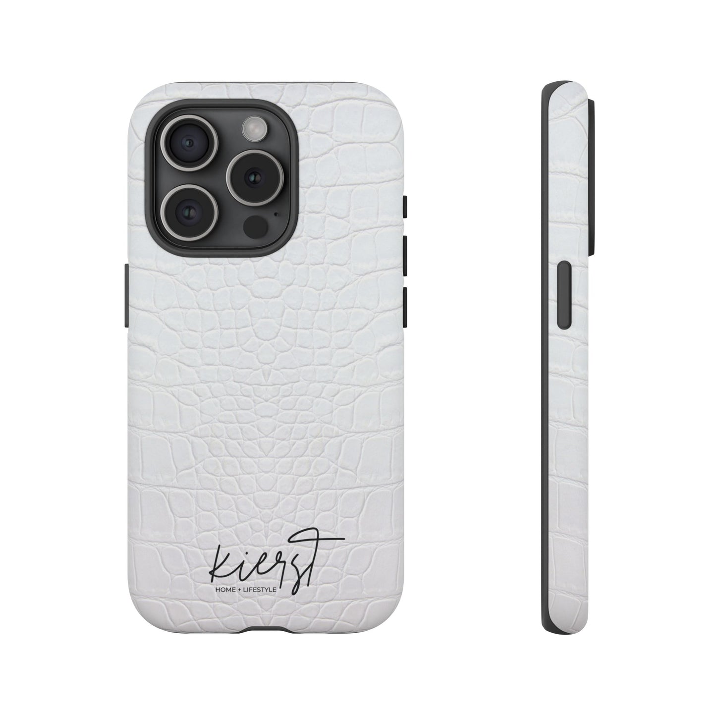 White Alligator iPhone Case | Minimal, Crisp, and Effortlessly Elevated