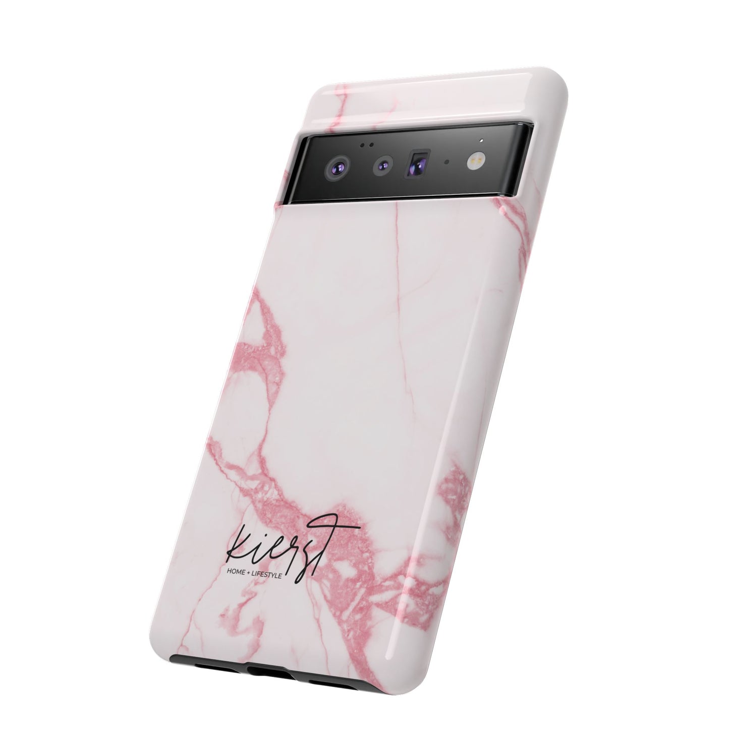 Pink & White Marble Google Pixel Case | Soft Polish, Everyday Protection