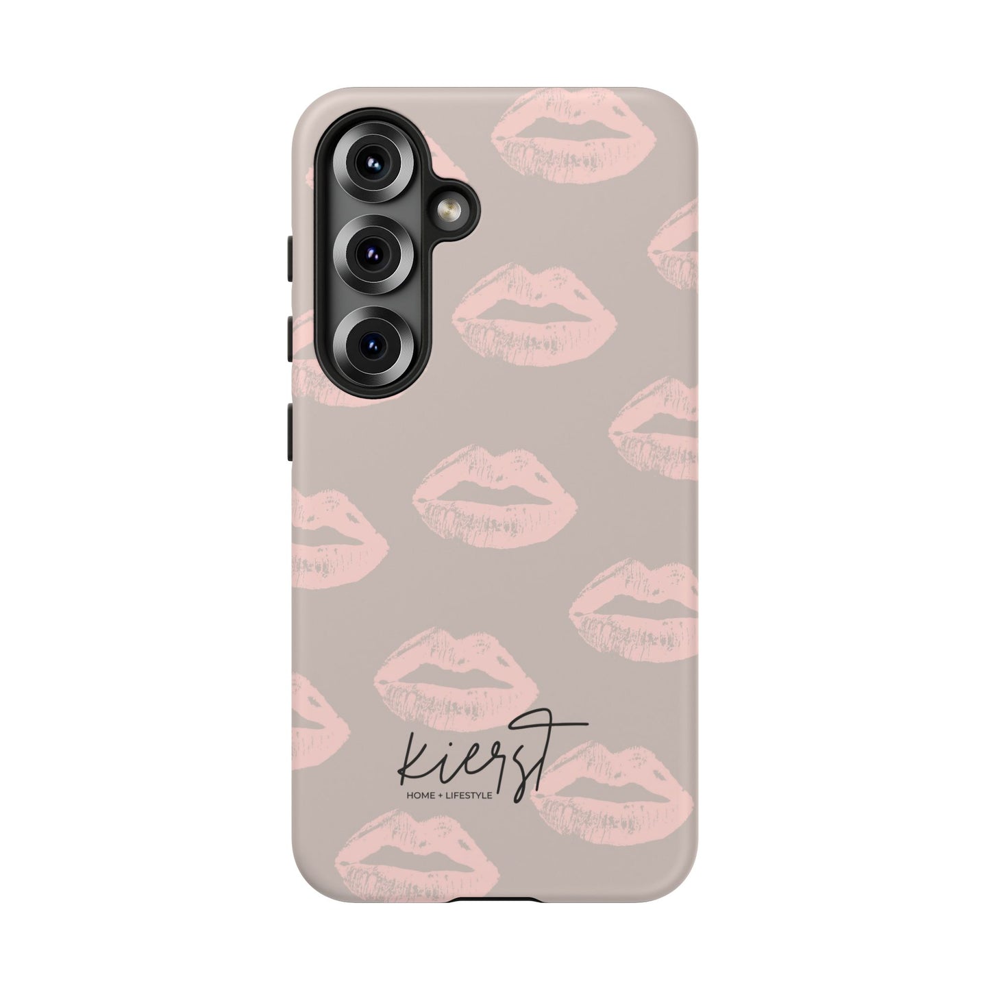 Pillow Talk–Inspired Lips on Oat Samsung Galaxy Case