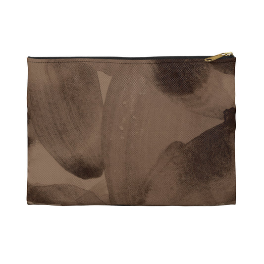 Brown Abstract Accessory Pouch | Elevated Everyday