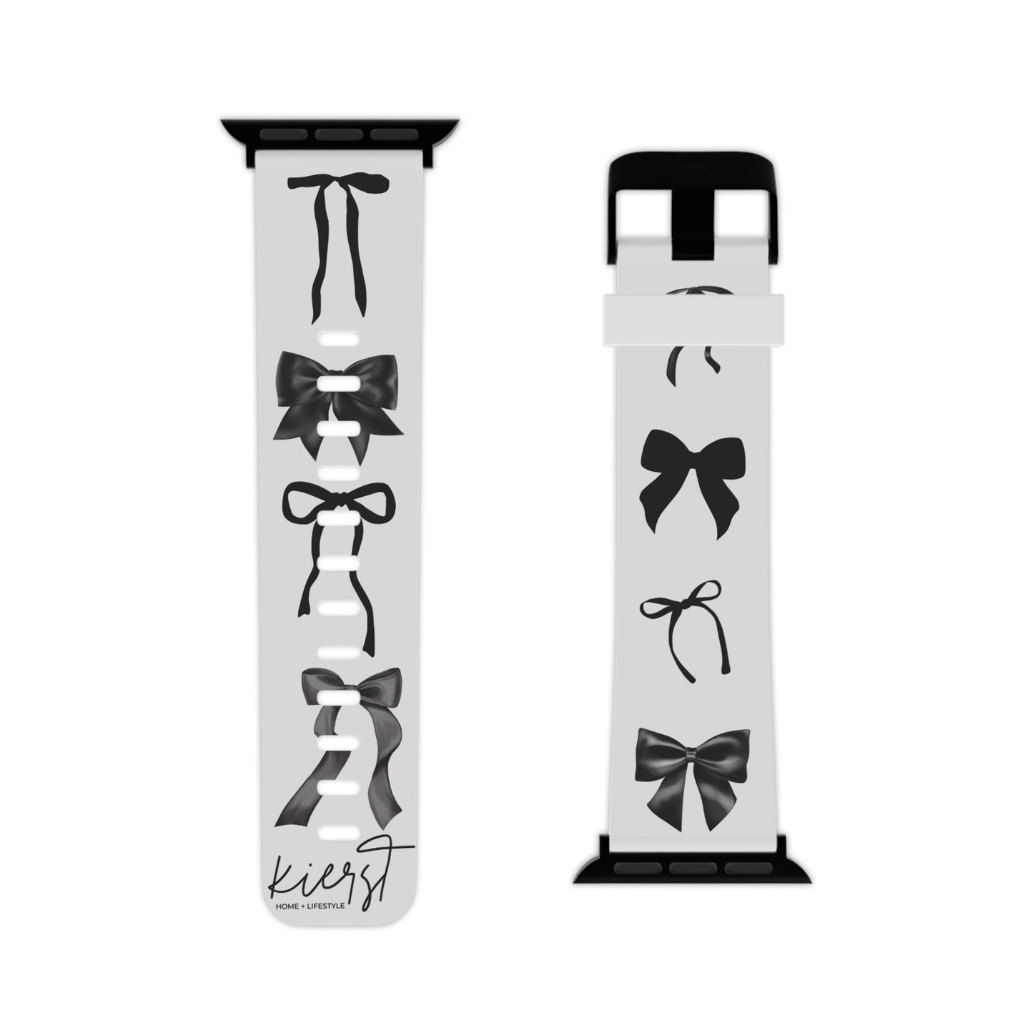 Black Bow Apple Watch Band – Classic Bows, Clean Contrast