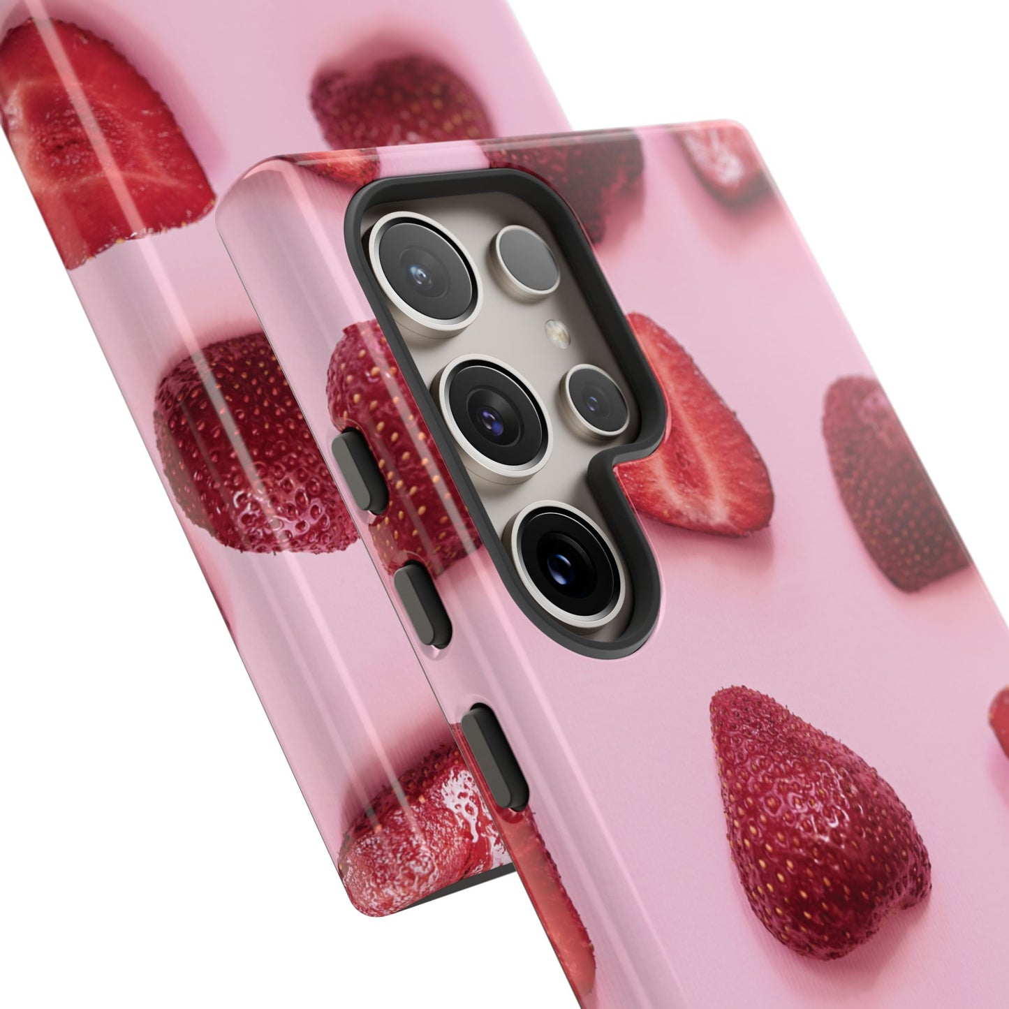 Strawberries Samsung Galaxy Phone Case | A Juicy Pop of Playfulness Meets Polished Design