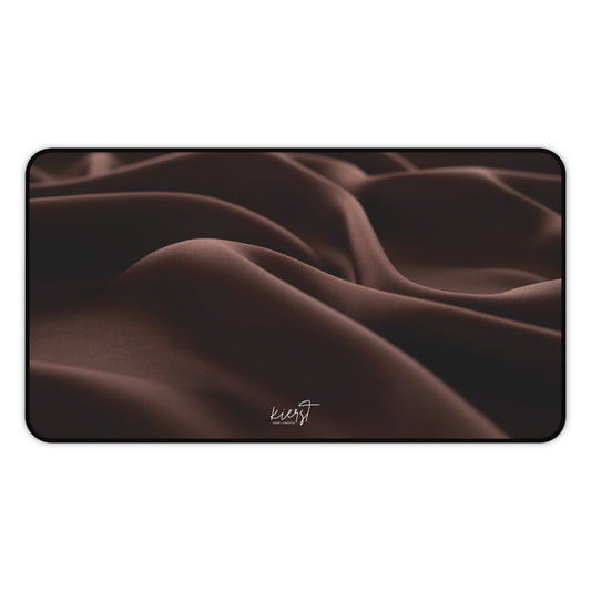 Chocolate Silk Print Desk Mat