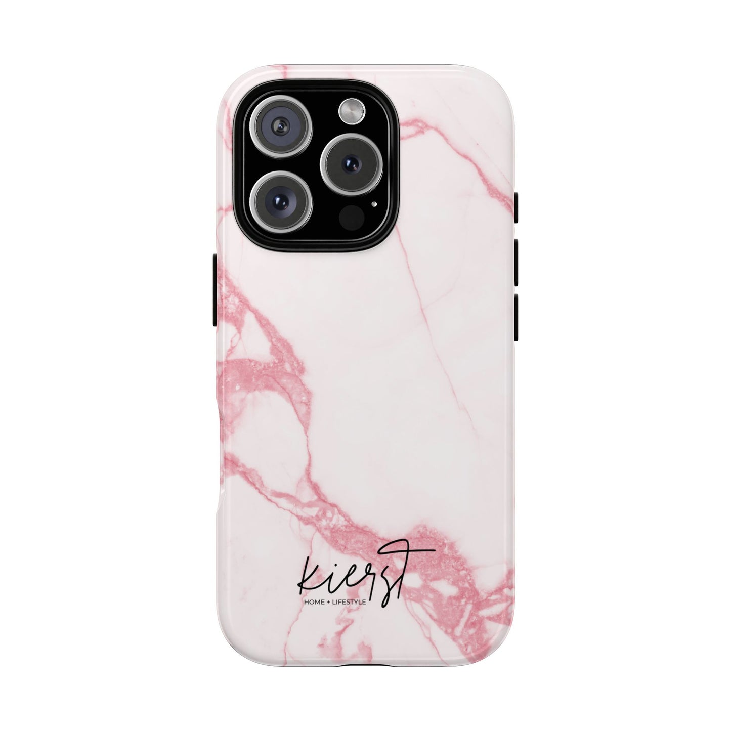 Pink & White Marble iPhone Case | Classic Elegance, Feminine Twist