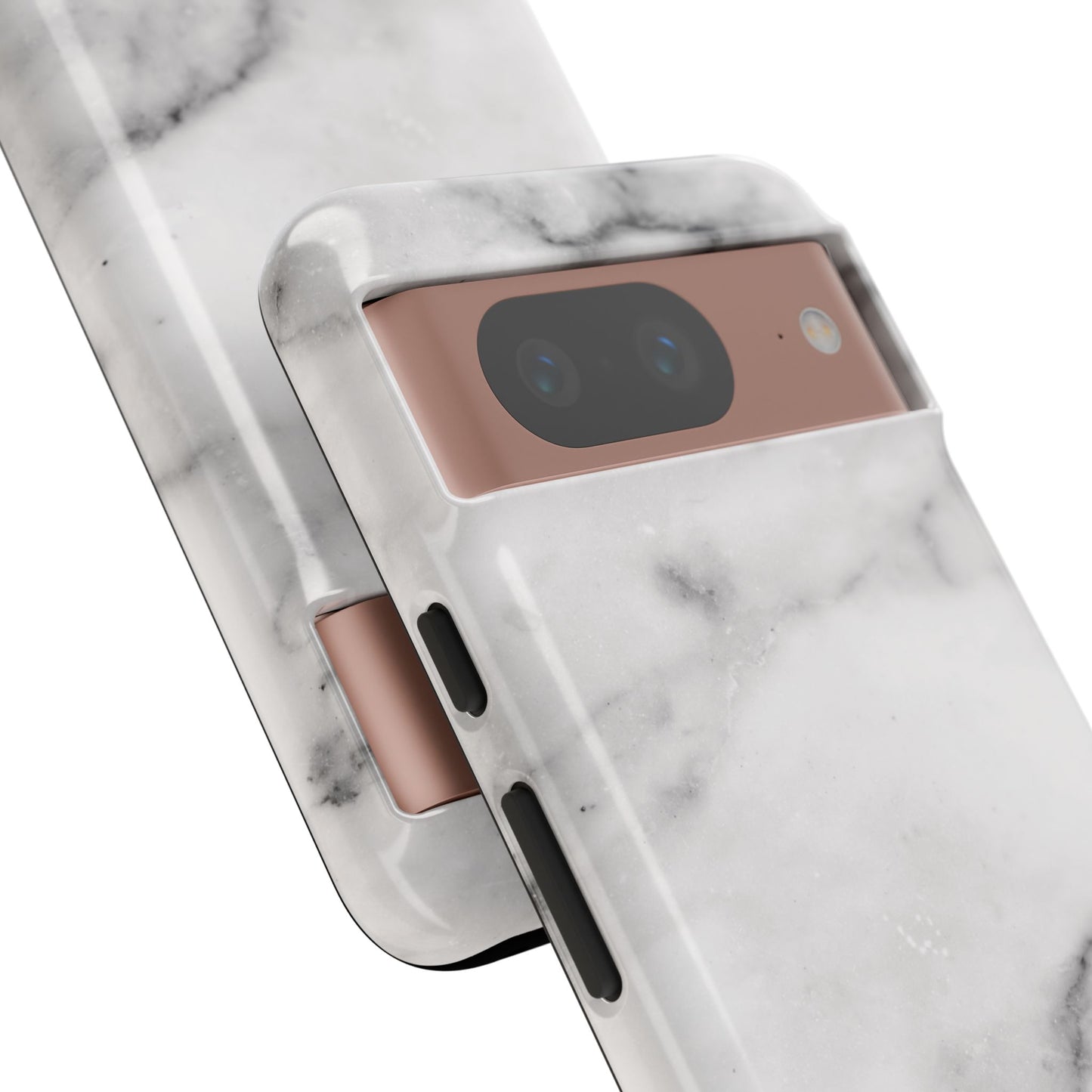 Lived-In White and Grey Marble Google Pixel Case | Elevated Essentials For Everyday