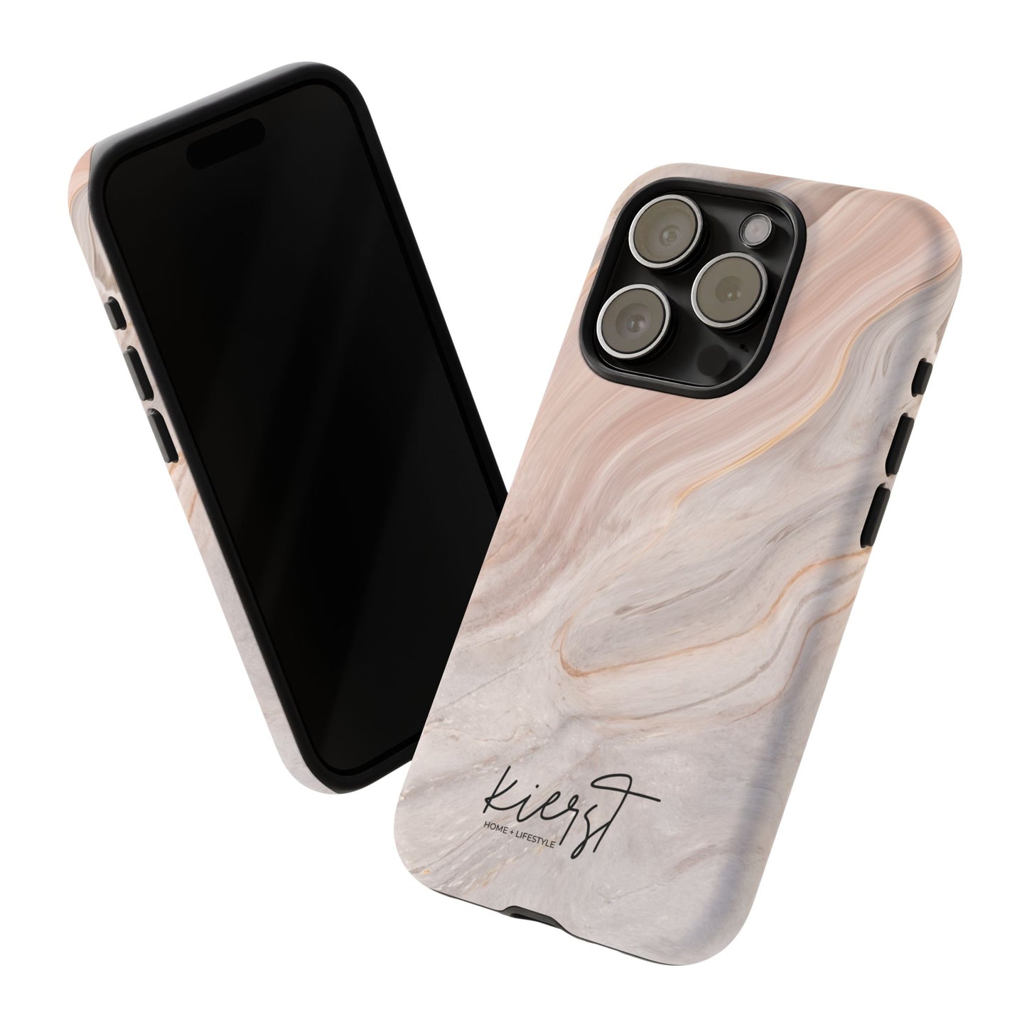 Blush Swirl Marble iPhone Case | Soft Curves, Strong Protection