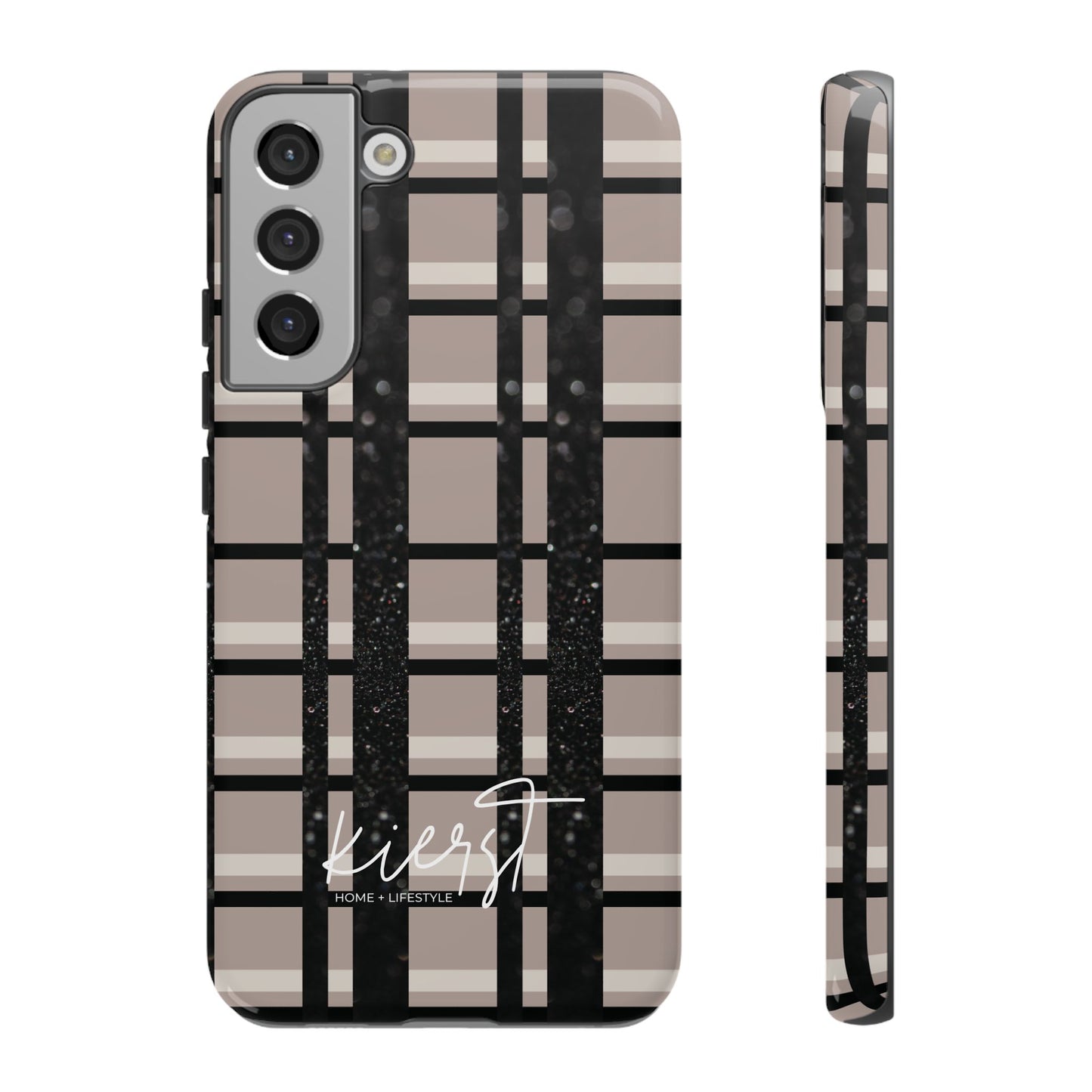 Elevated Neutrals Plaid Samsung Galaxy Case | Structured Style, Soft Edge
