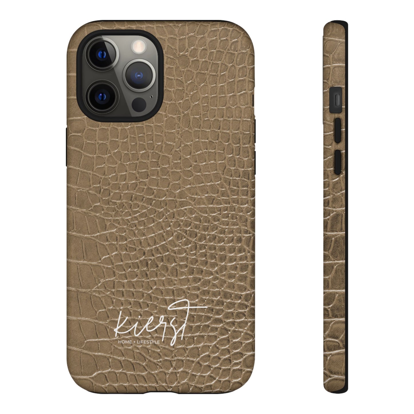 Tan Alligator Print iPhone Case | Elevated texture meets everyday ease