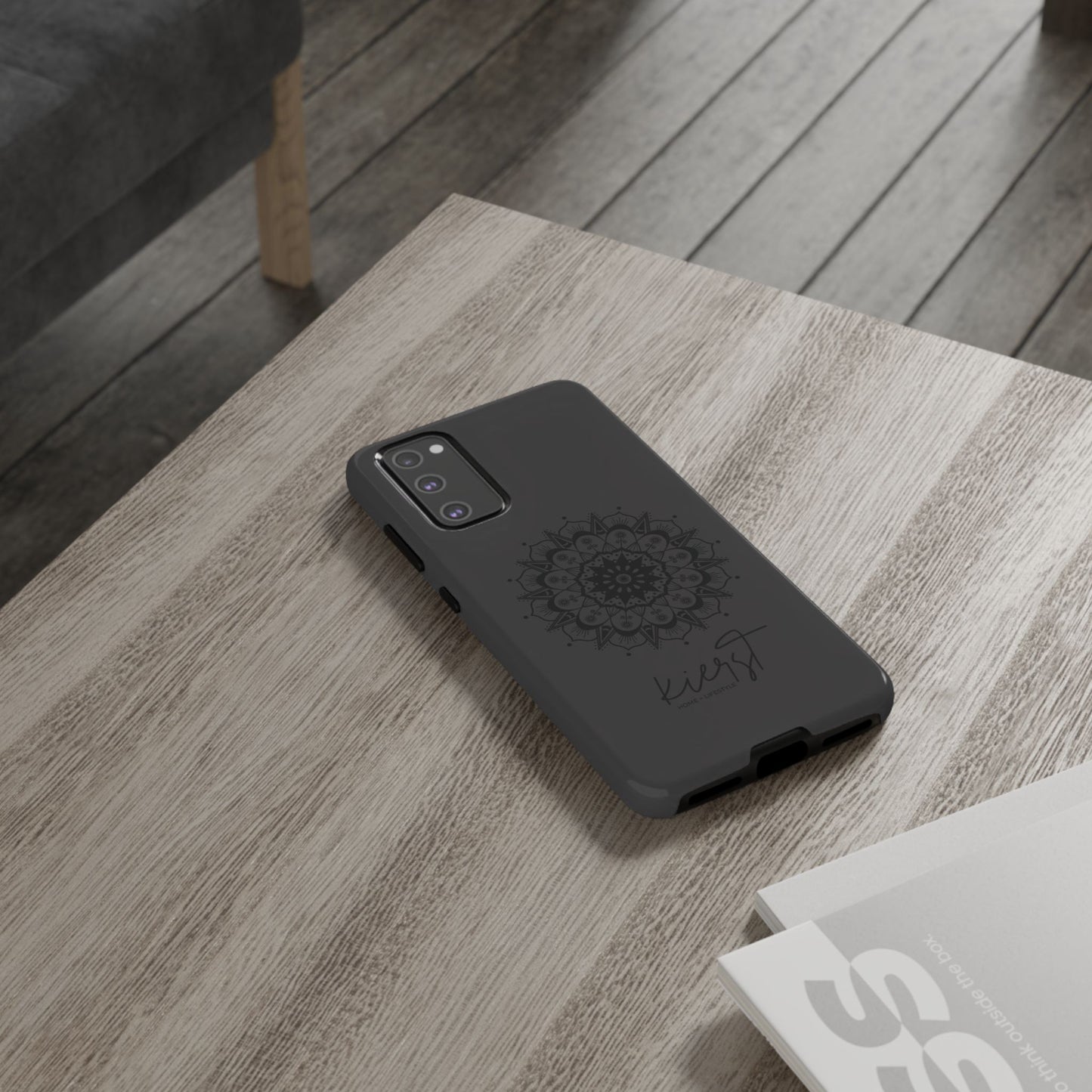 Black Mandala Samsung Galaxy Phone Case | Elevated Symmetry, Timeless Energy