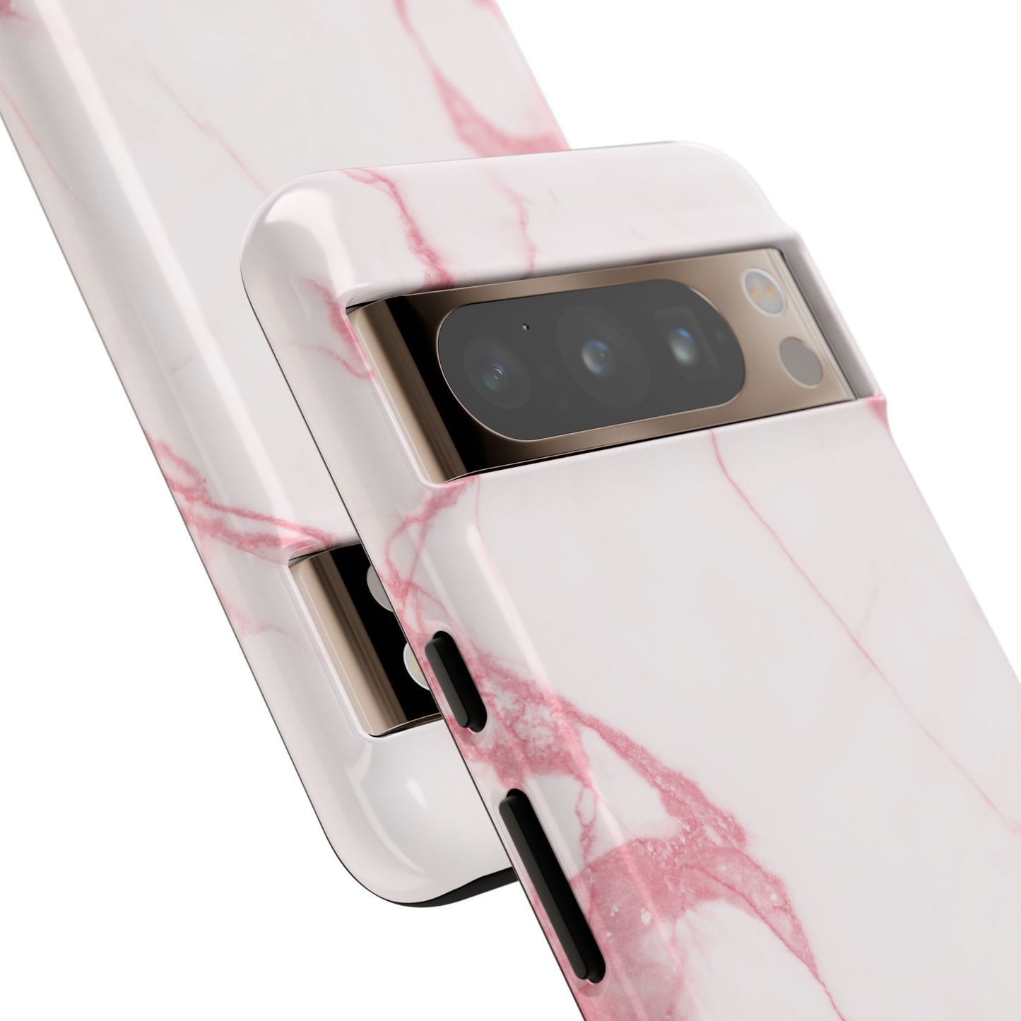 Pink & White Marble Google Pixel Case | Soft Polish, Everyday Protection