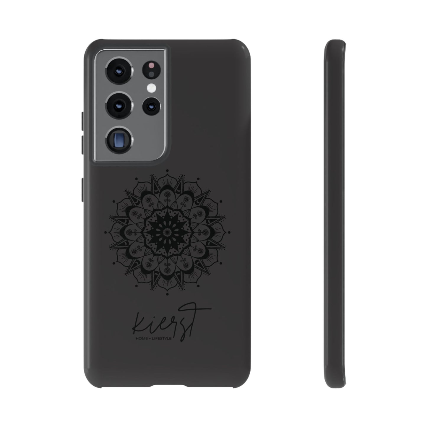 Black Mandala Samsung Galaxy Phone Case | Elevated Symmetry, Timeless Energy