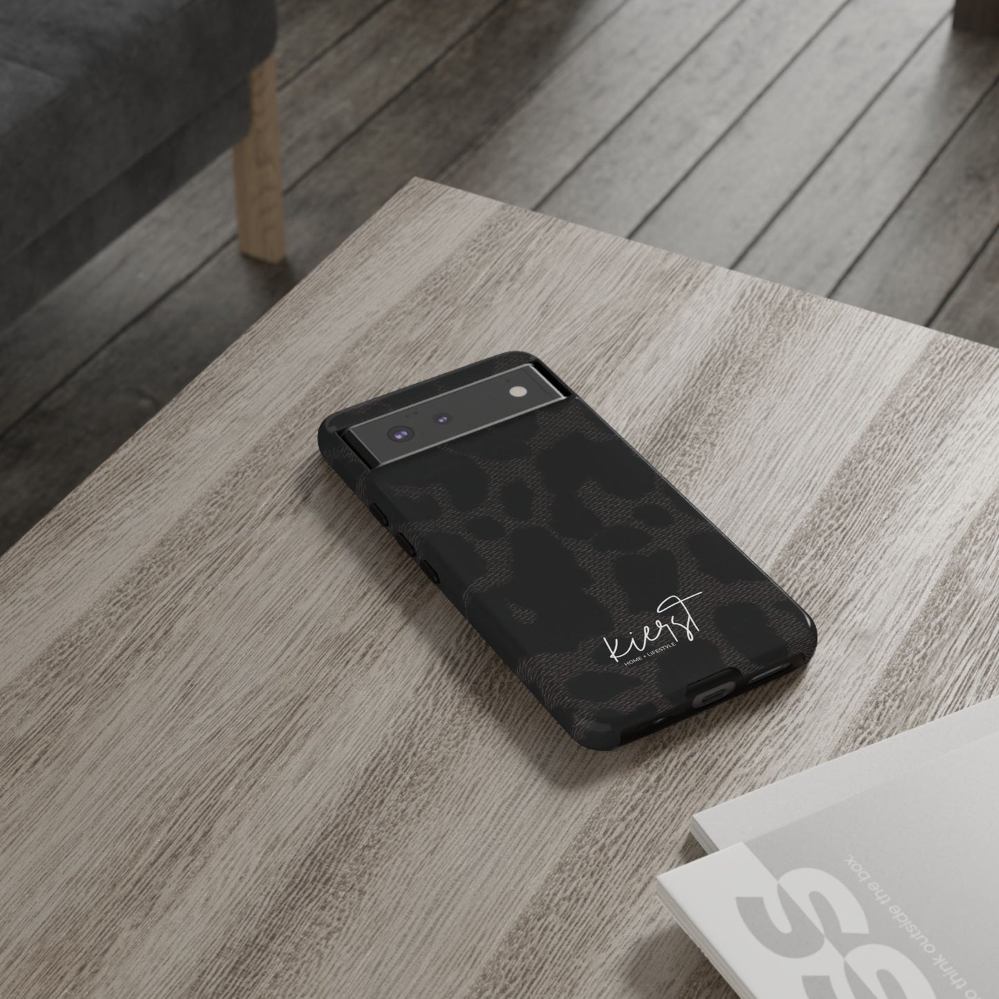 Black Leopard Google Pixel Phone Case | Striking Neutral, Wild Edge