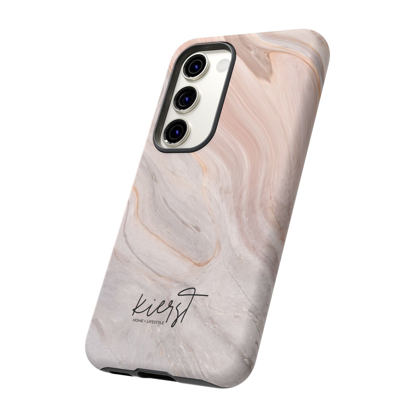Blush Swirl Marble Samsung Galaxy Phone Case | Subtle Design, Timeless Tone