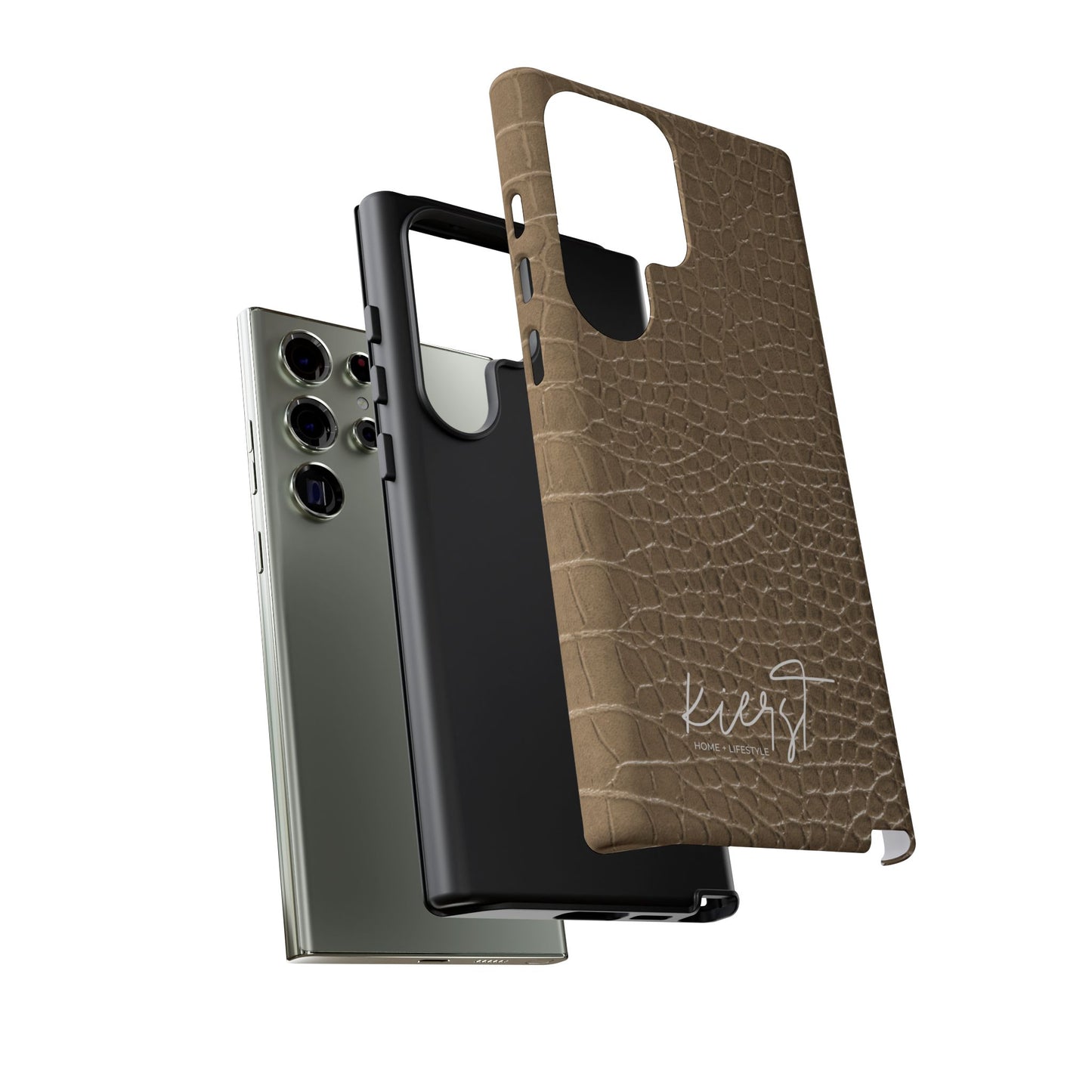 Tan Alligator Print Samsung Galaxy Phone Case | Subtle Statement, Everyday Style