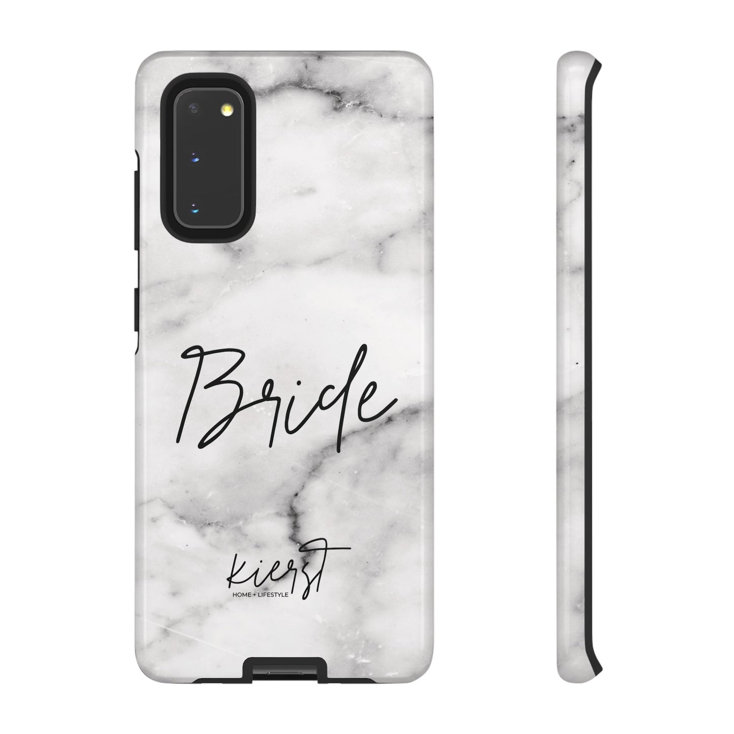 Bride Lived-In White and Grey Marble Samsung Galaxy Phone Case