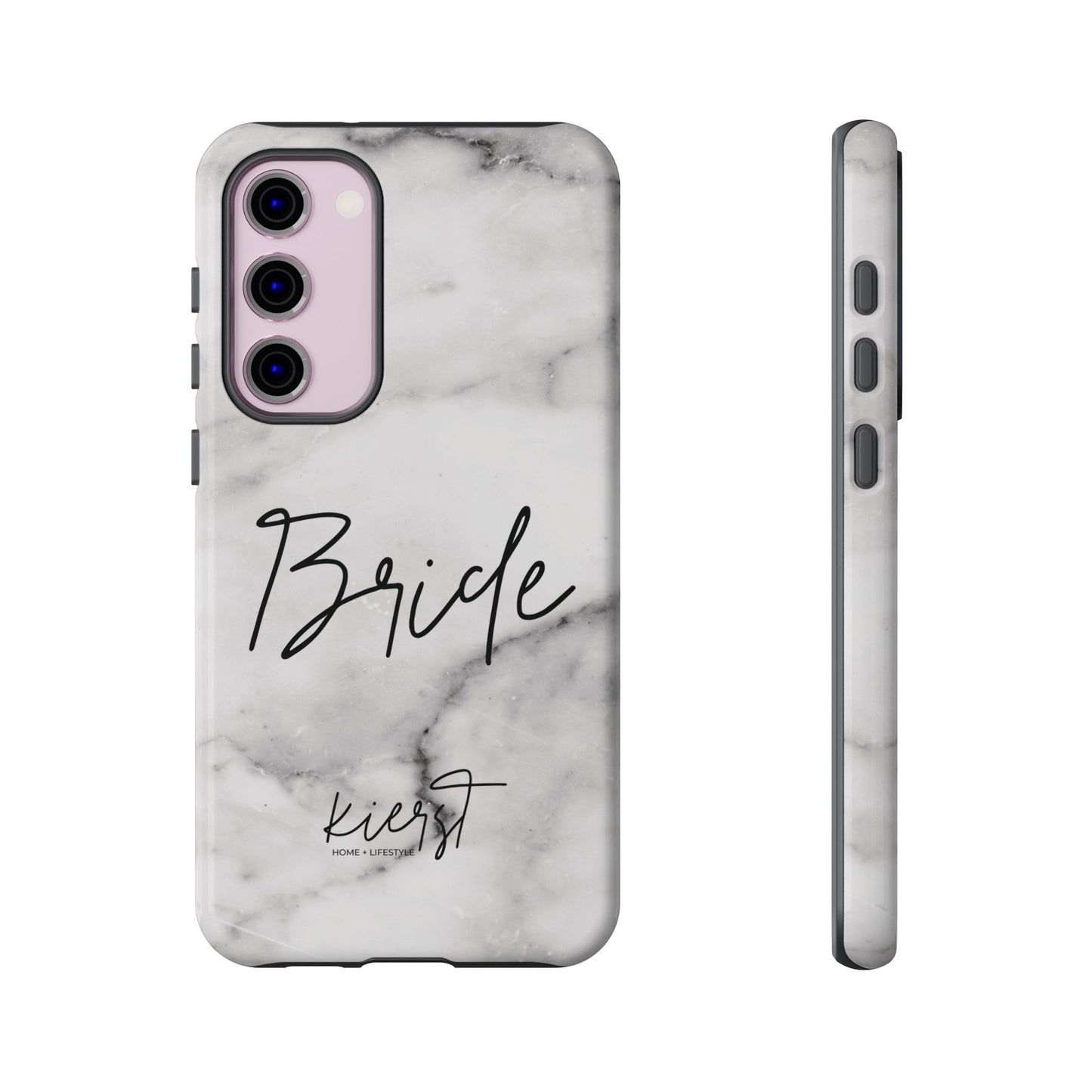 Bride Lived-In White and Grey Marble Samsung Galaxy Phone Case