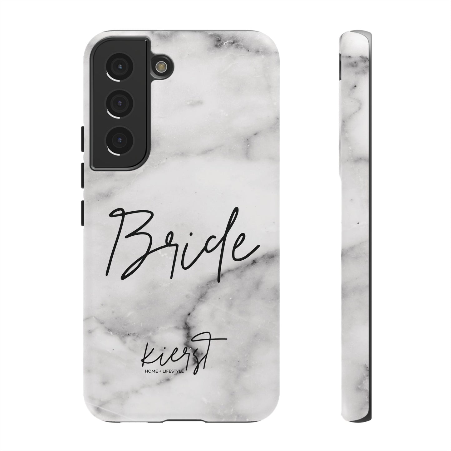 Bride Lived-In White and Grey Marble Samsung Galaxy Phone Case