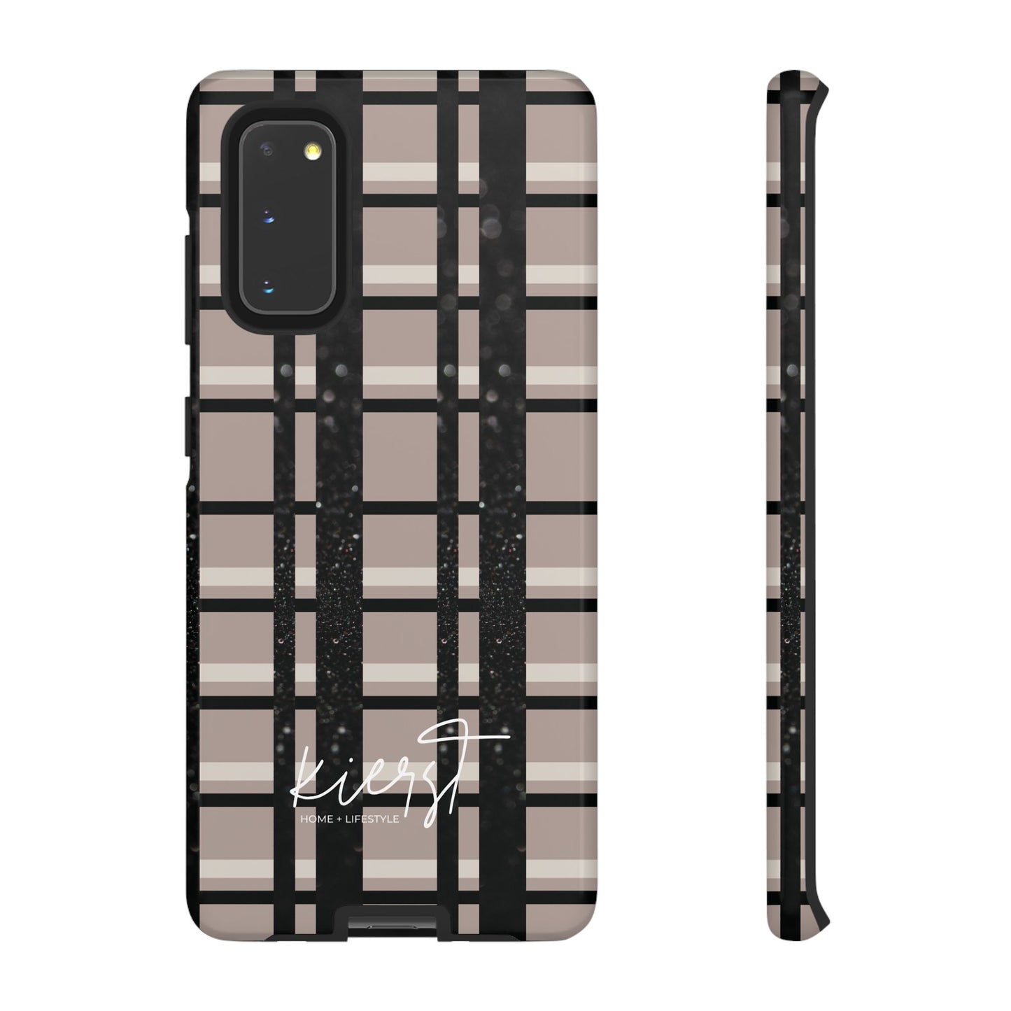 Elevated Neutrals Plaid Samsung Galaxy Case | Structured Style, Soft Edge