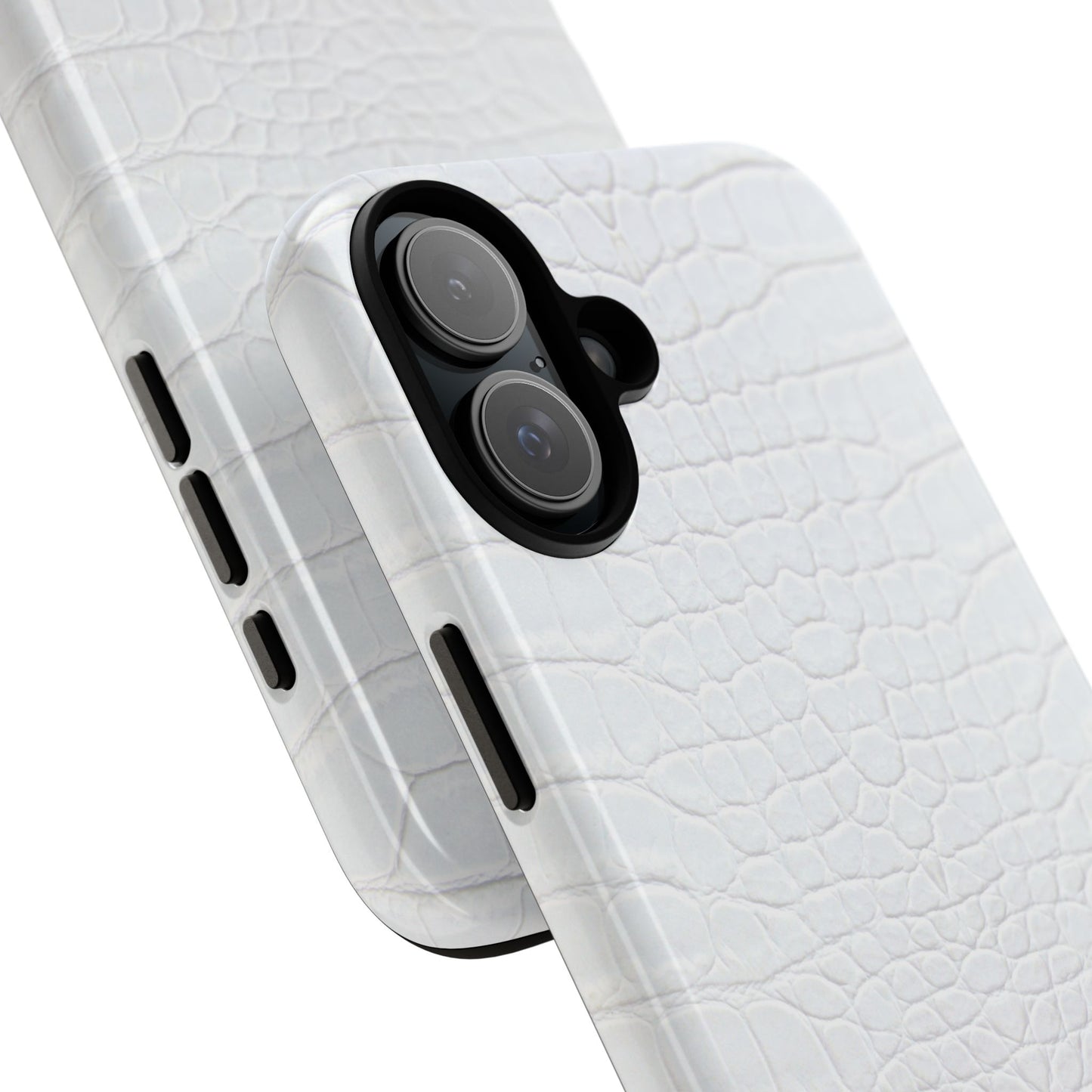 White Alligator iPhone Case | Minimal, Crisp, and Effortlessly Elevated
