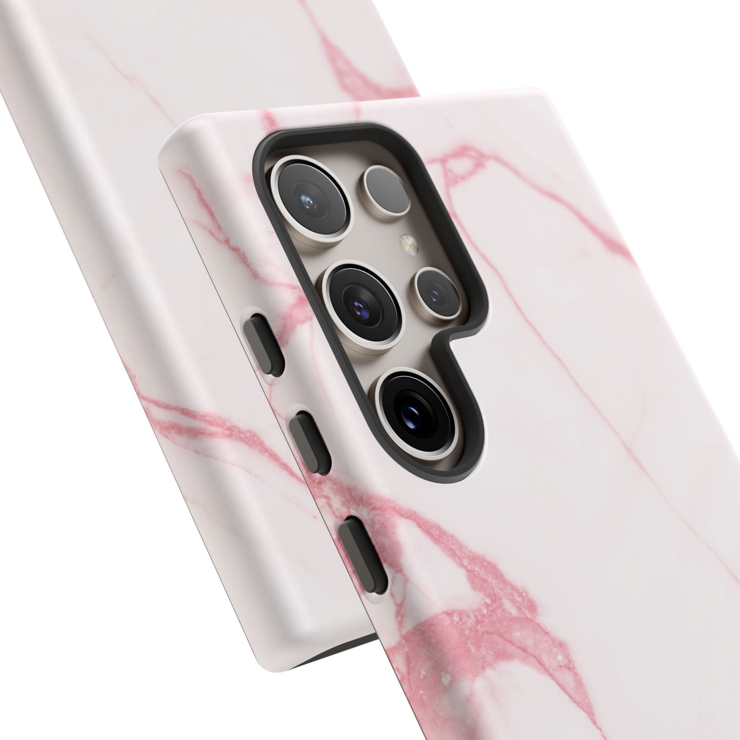 Pink & White Marble Samsung Galaxy Phone Case | Feminine, Polished, and Quietly Bold