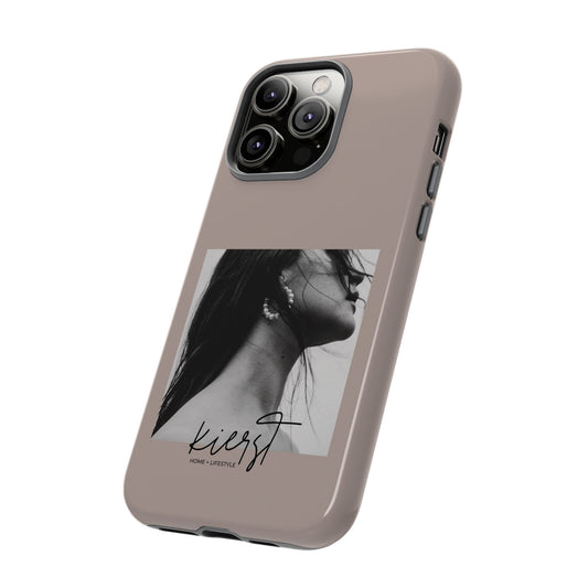 Black & White Fashion Portrait iPhone Case