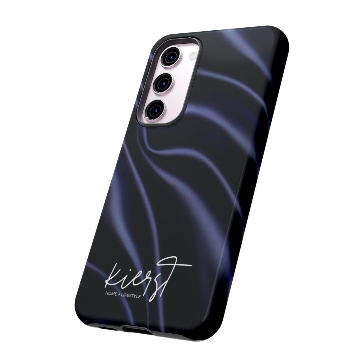 Navy Silk Print Samsung Galaxy Phone Case