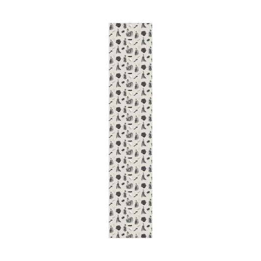 B&W Fashion Illustration Gift Wrapping Paper | Elegant Sketches on Bone White