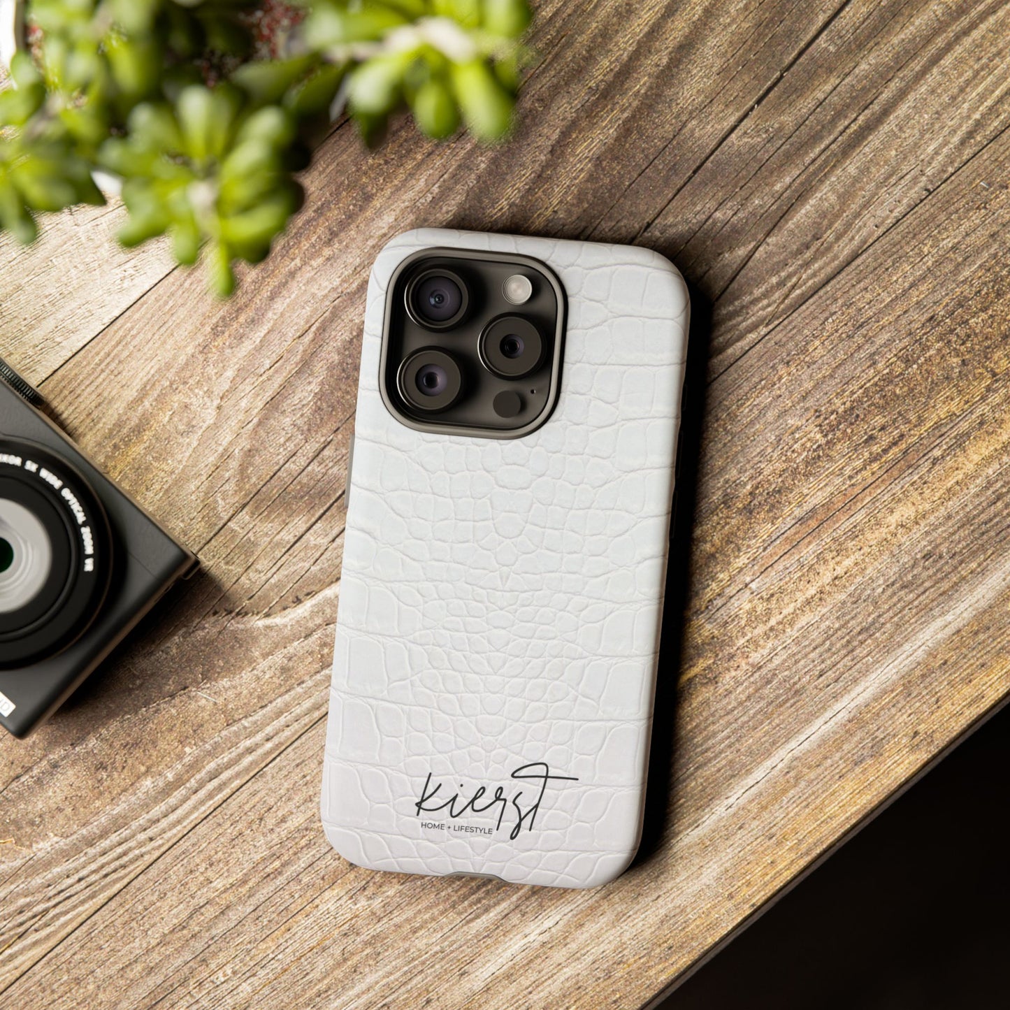 White Alligator iPhone Case | Minimal, Crisp, and Effortlessly Elevated
