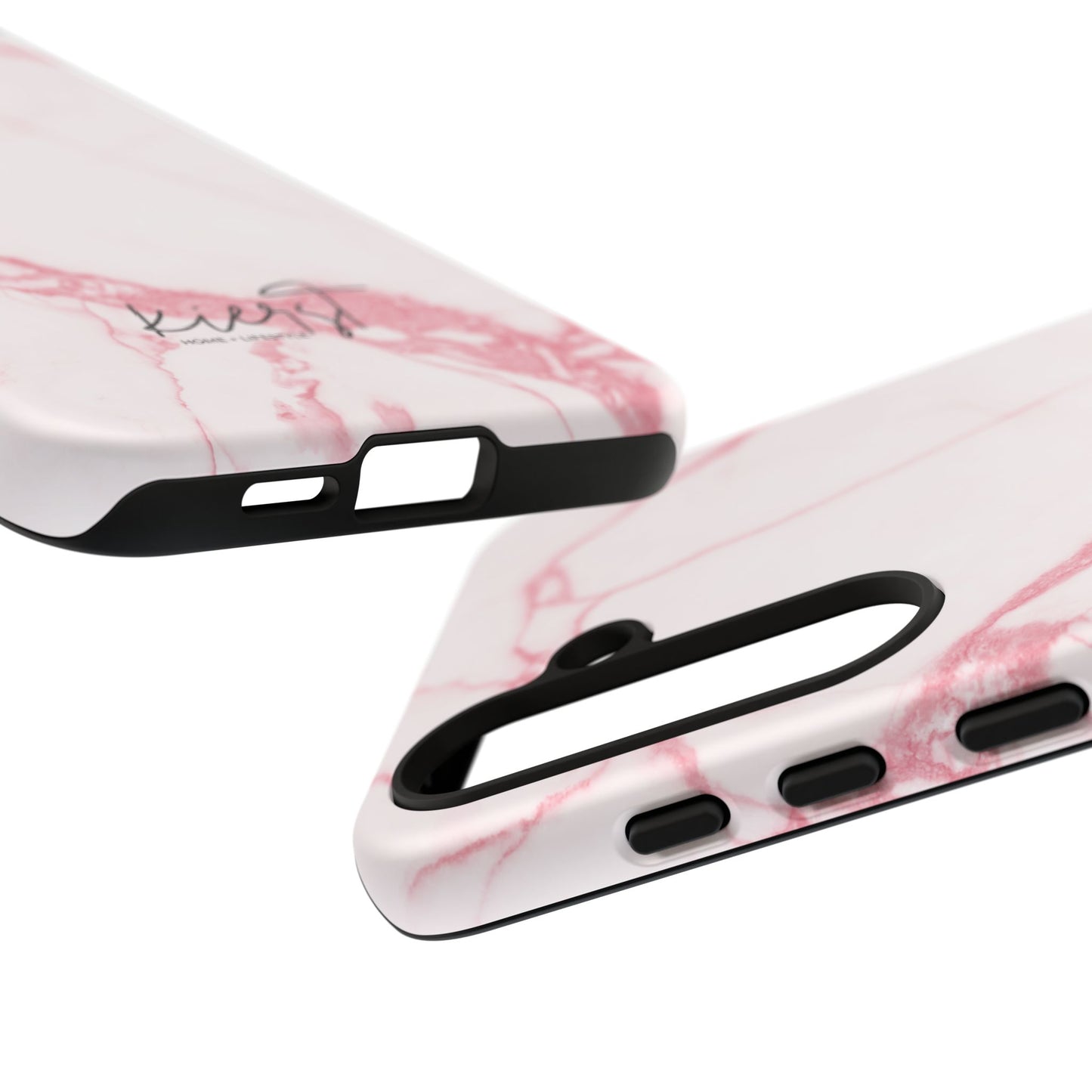 Pink & White Marble Samsung Galaxy Phone Case | Feminine, Polished, and Quietly Bold