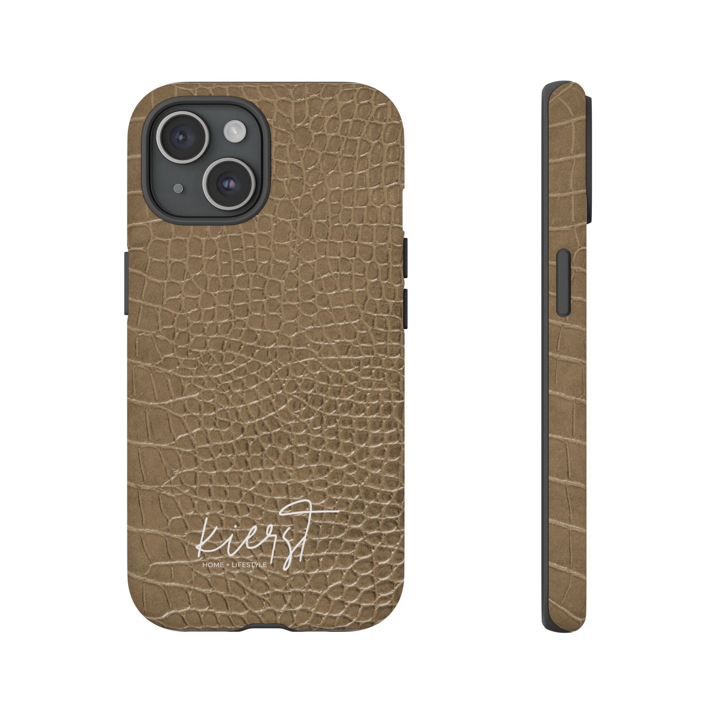 Tan Alligator Print iPhone Case | Elevated texture meets everyday ease