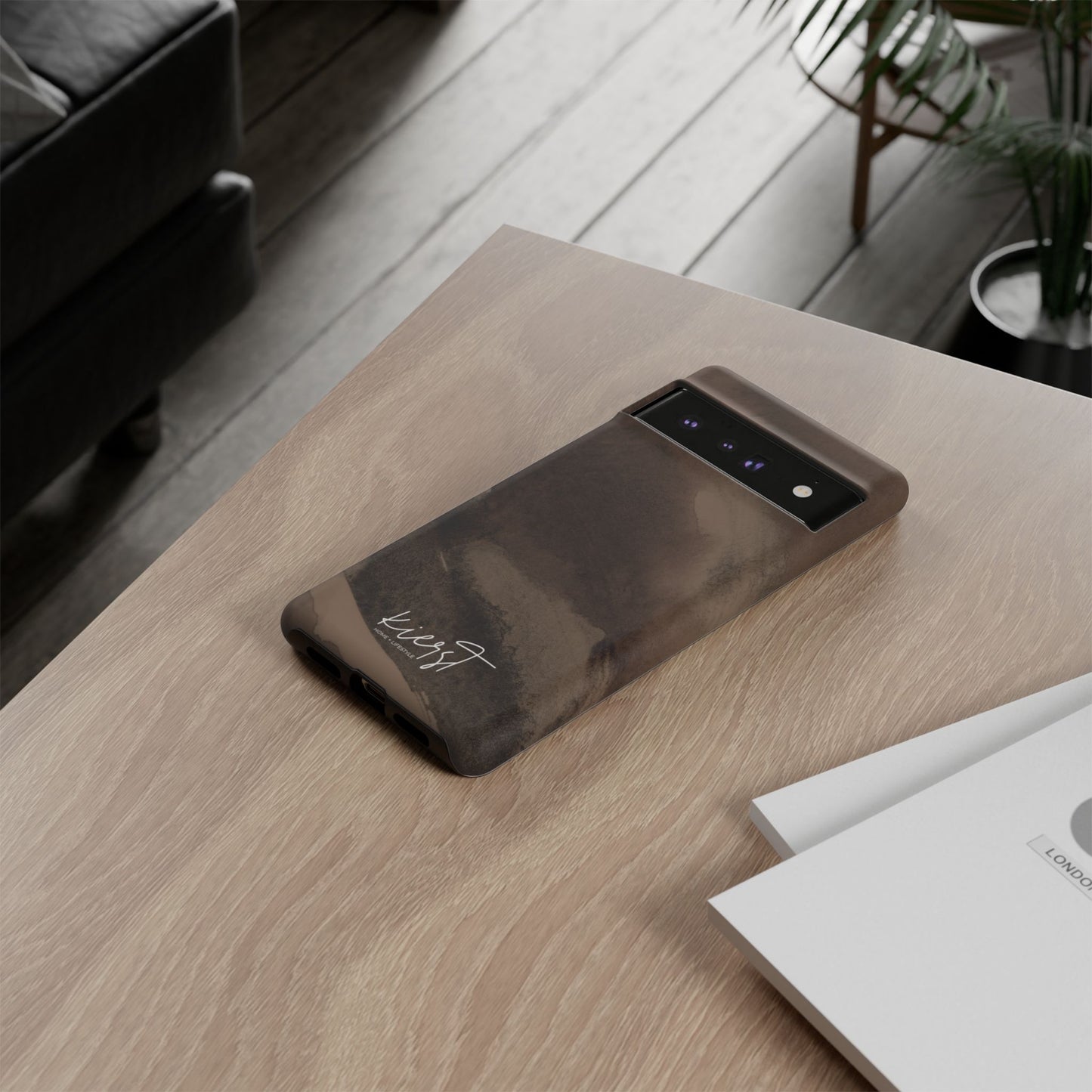Brown Abstract Google Pixel Phone Case