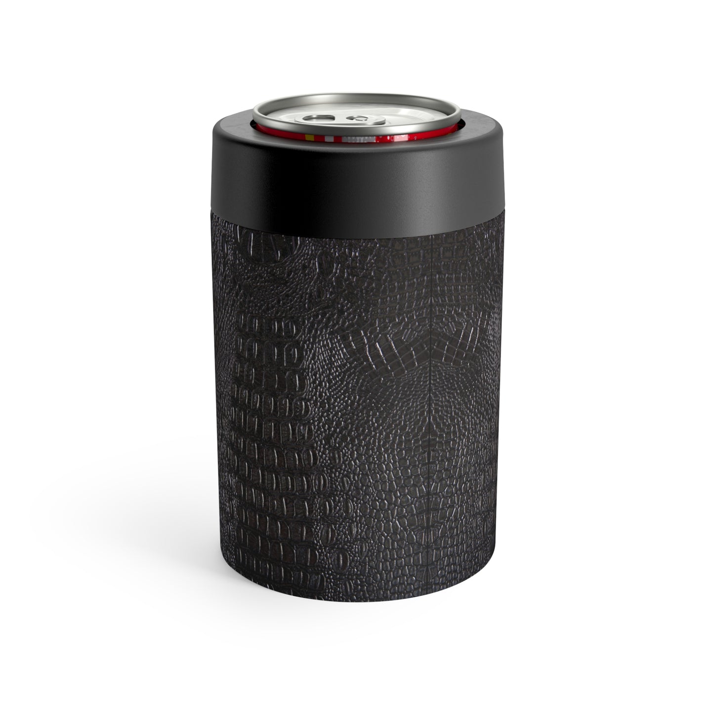 Black Alligator Print Can Holder – Sleek Matte Finish