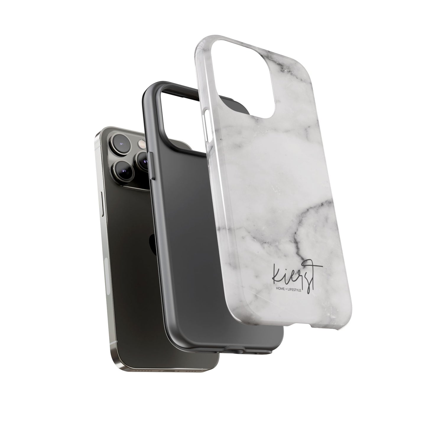Lived-In White and Grey Marble iPhone Case | Curated Calm, Captured in Marble