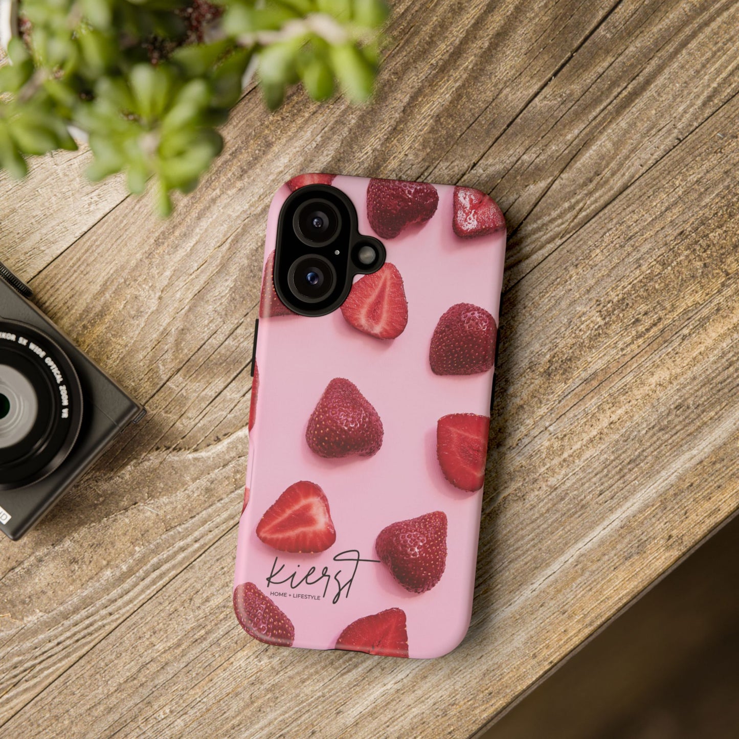 Strawberries iPhone Case | A Sweet Statement Rooted in Soft Luxury