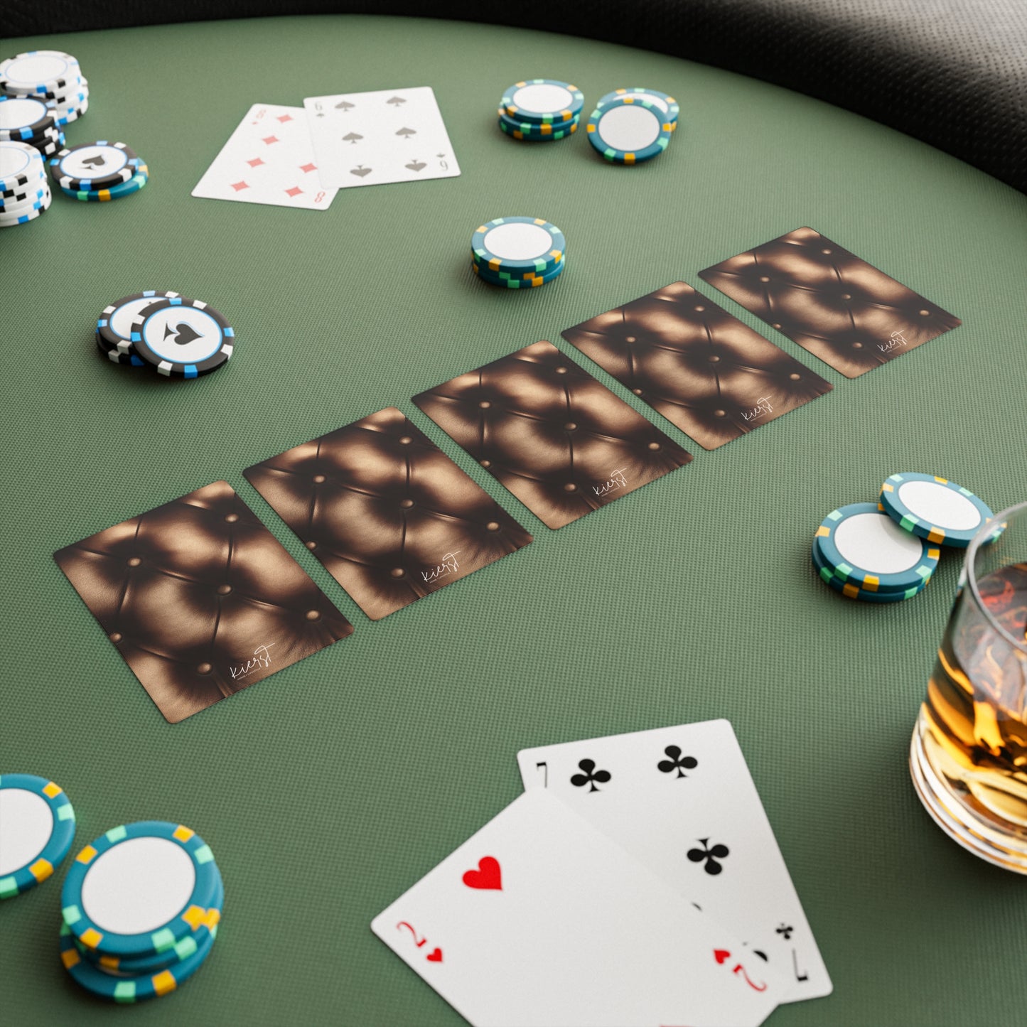 Bronze Tufted Poker Playing Cards