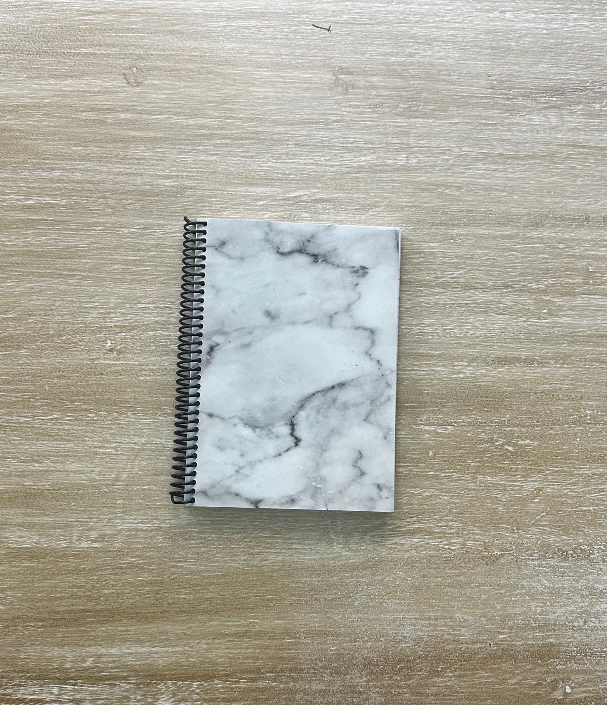 Lived-In Grey Marble Notebook