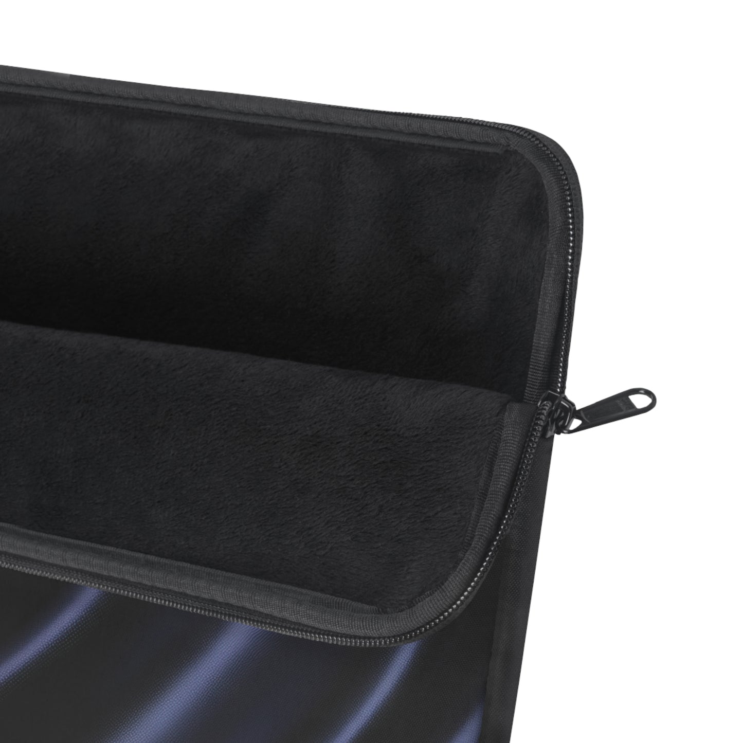 Navy Silk Print Laptop Sleeve