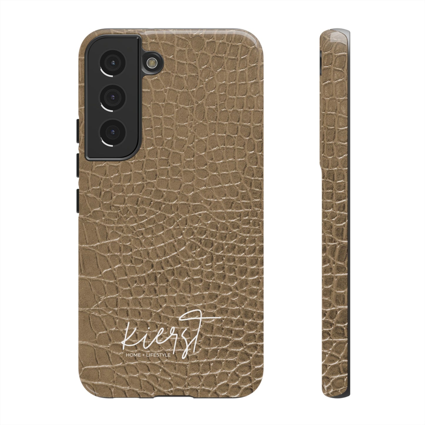 Tan Alligator Print Samsung Galaxy Phone Case | Subtle Statement, Everyday Style