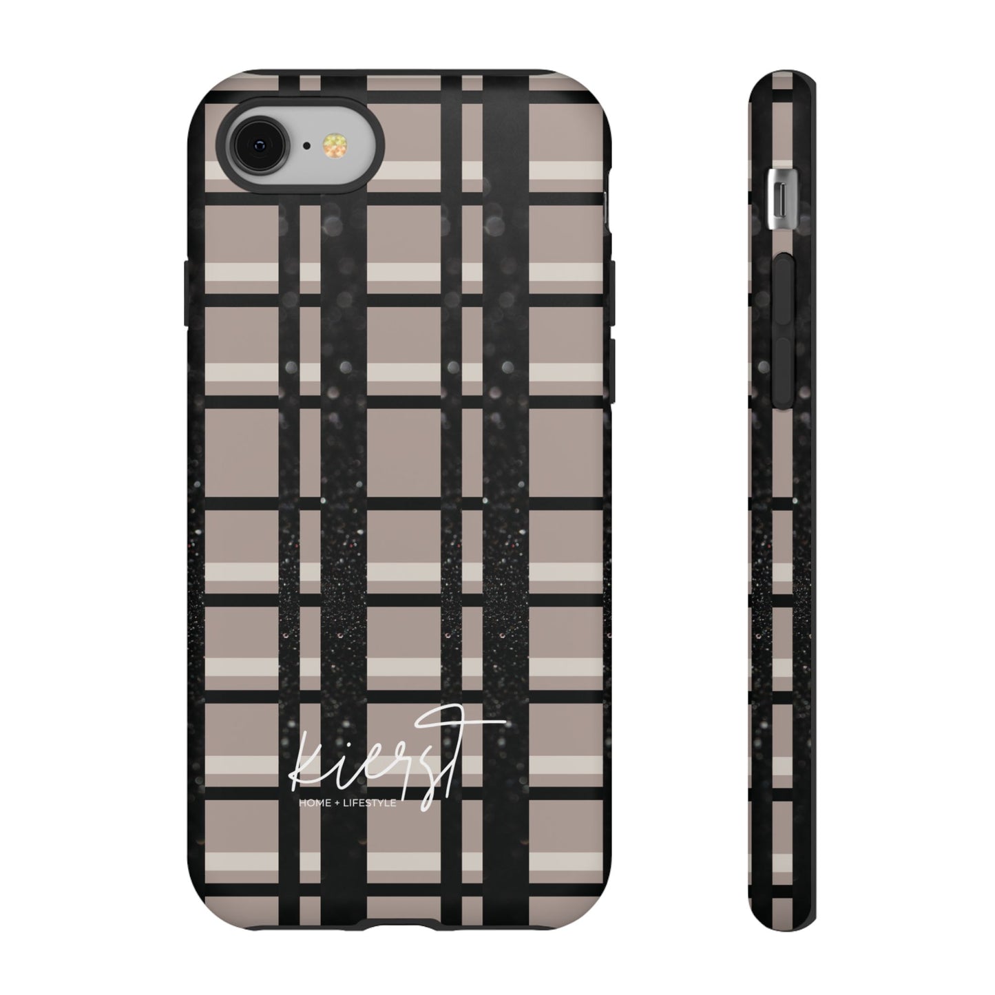 Elevated Neutrals Plaid iPhone Case | Classic Pattern, Modern Contrast